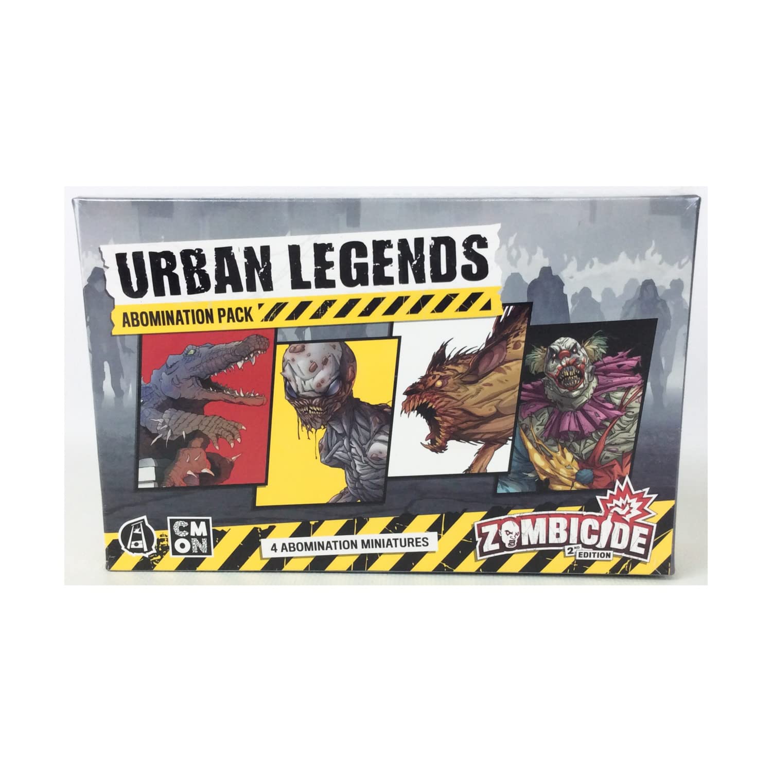CMON Zombicide 2nd Edition Urban Legends Abomination Pack – 4 Detailed Miniatures 6