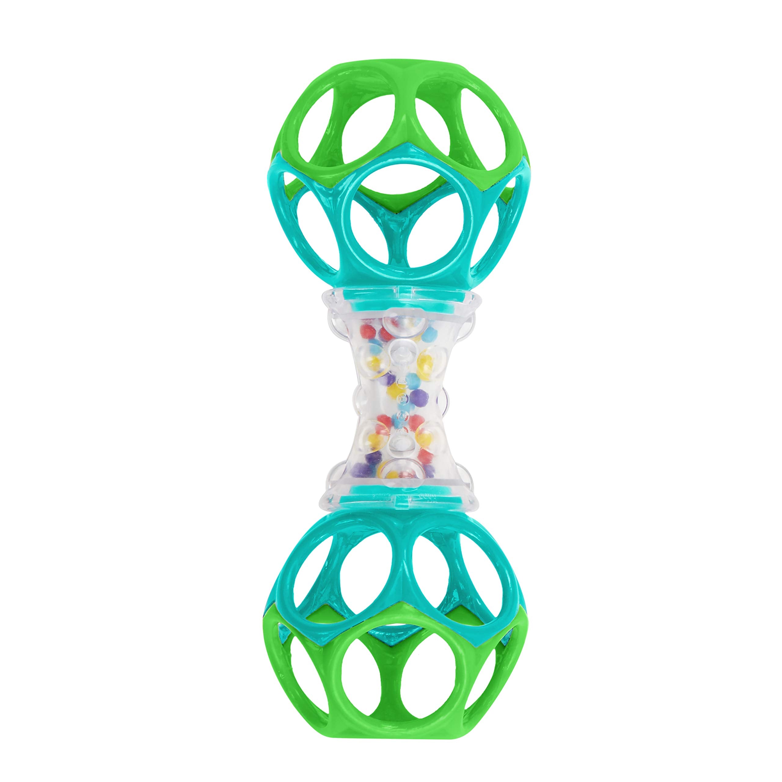 Bright Starts Oball Shaker Rattle Toy - BPA-Free, Easy-Grip Design for Newborns+