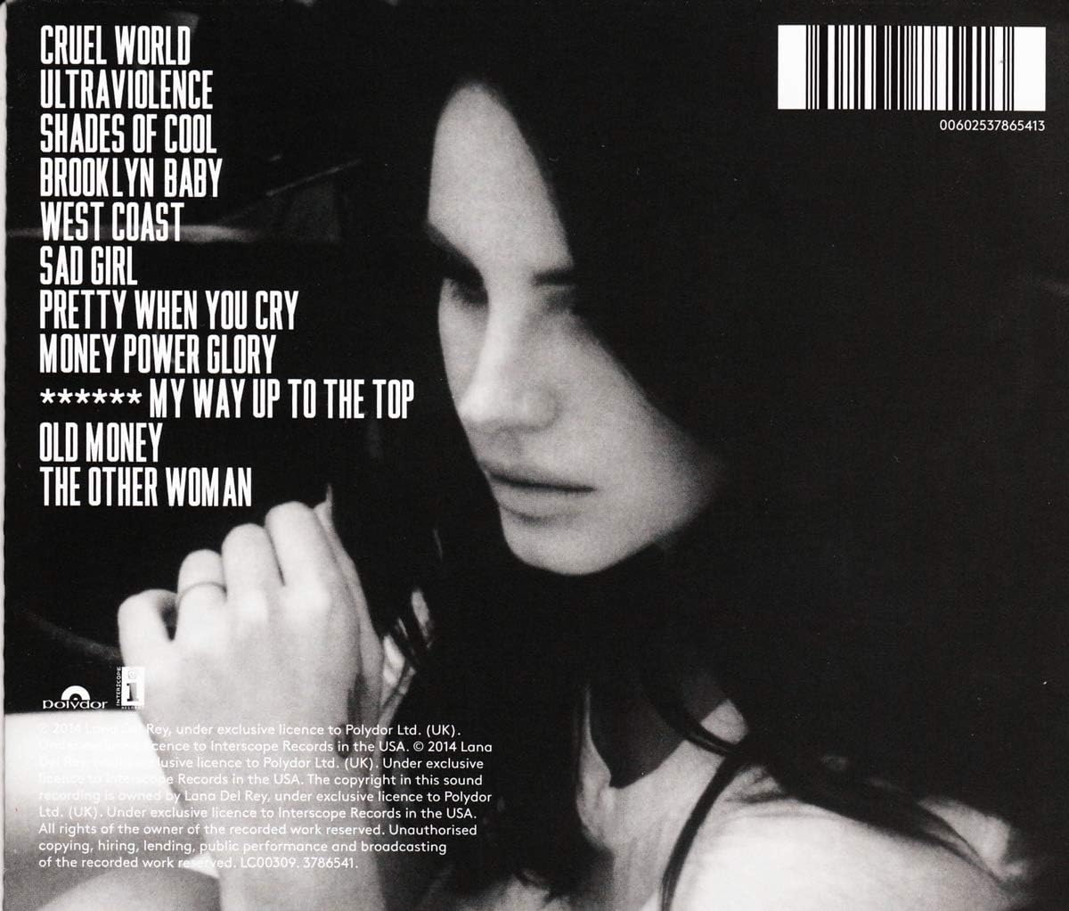 Lana Del Rey - Ultraviolence Audio CD 2