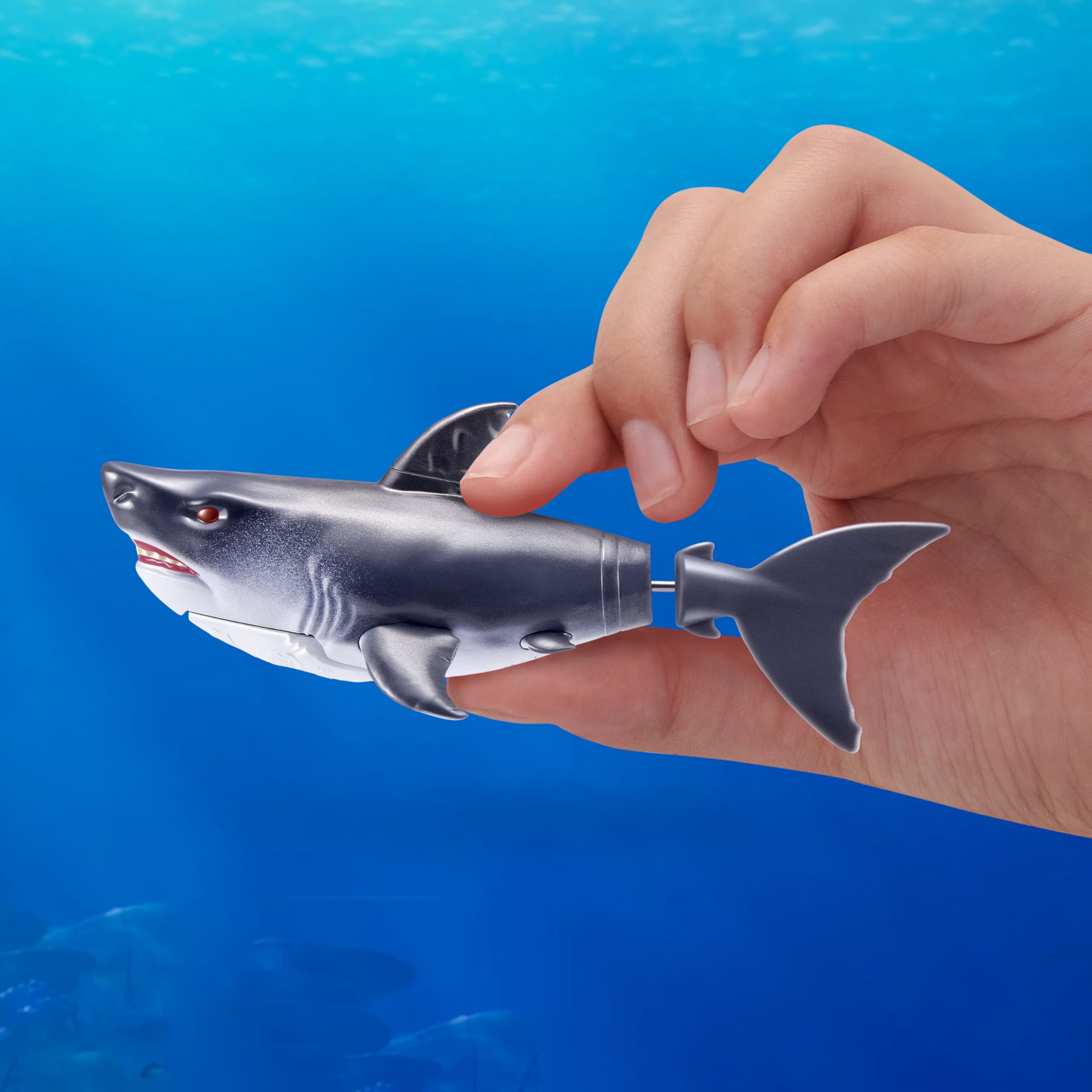 Robo Alive Robo Shark Water Activated Swimming Toy | 2 Pack | White | Ages 3+ 6