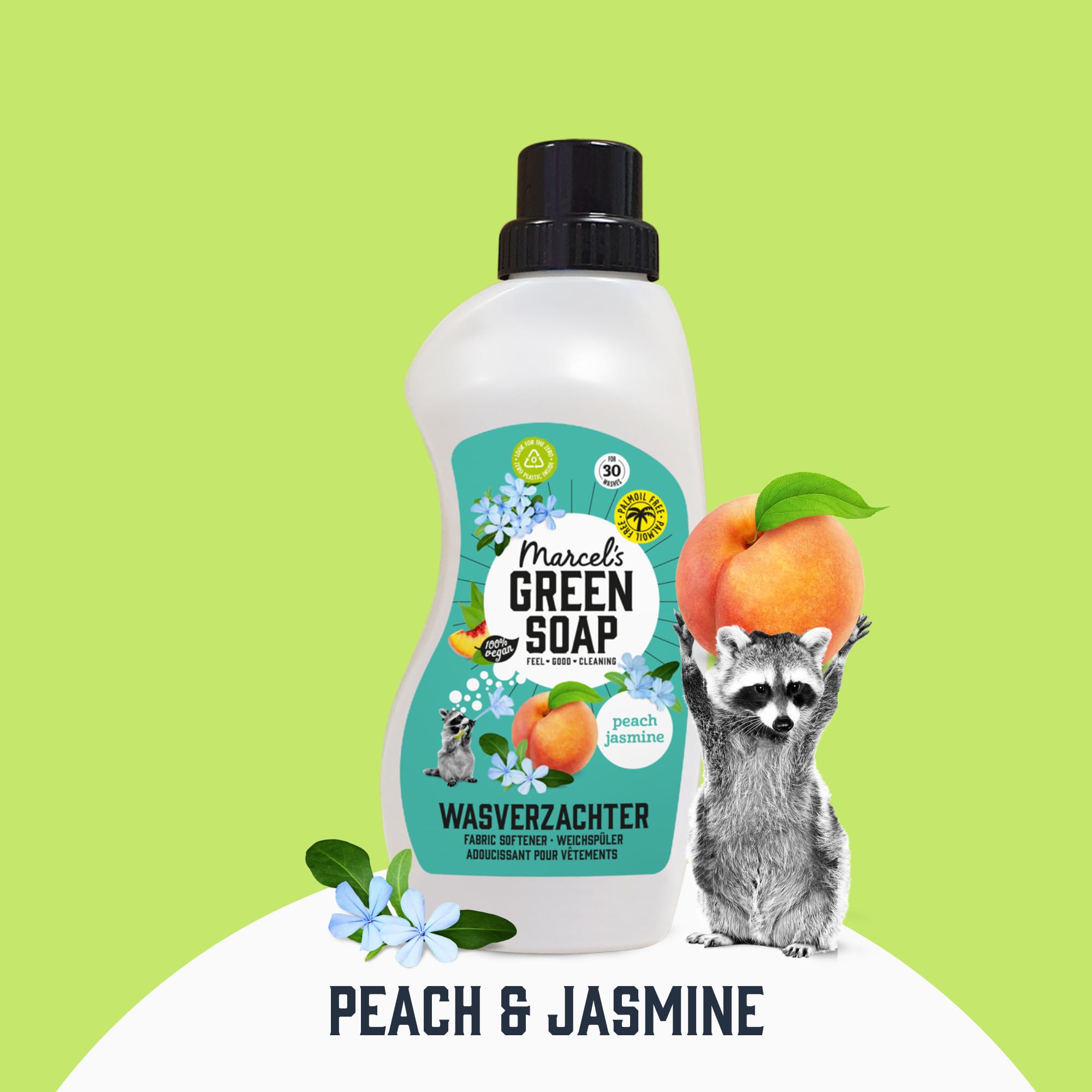 Marcel's Green Soap - Peach & Jasmine Fabric Conditioner (1L) 4