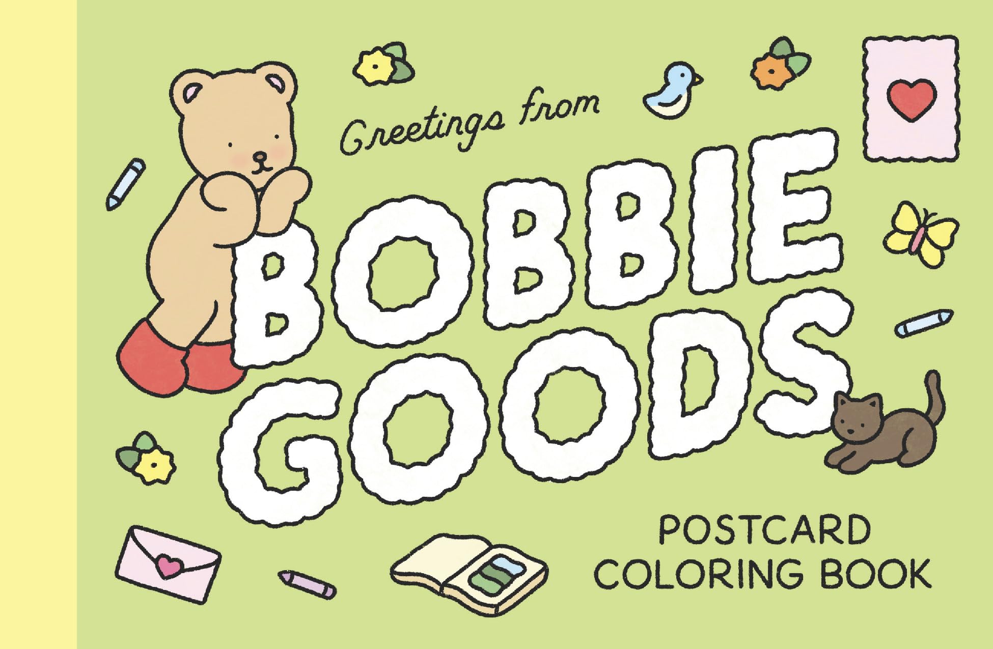 Walter Foster Publishing Bobbie Goods Postcard Coloring Book - 20 Detachable Postcards | 35 Stickers 1