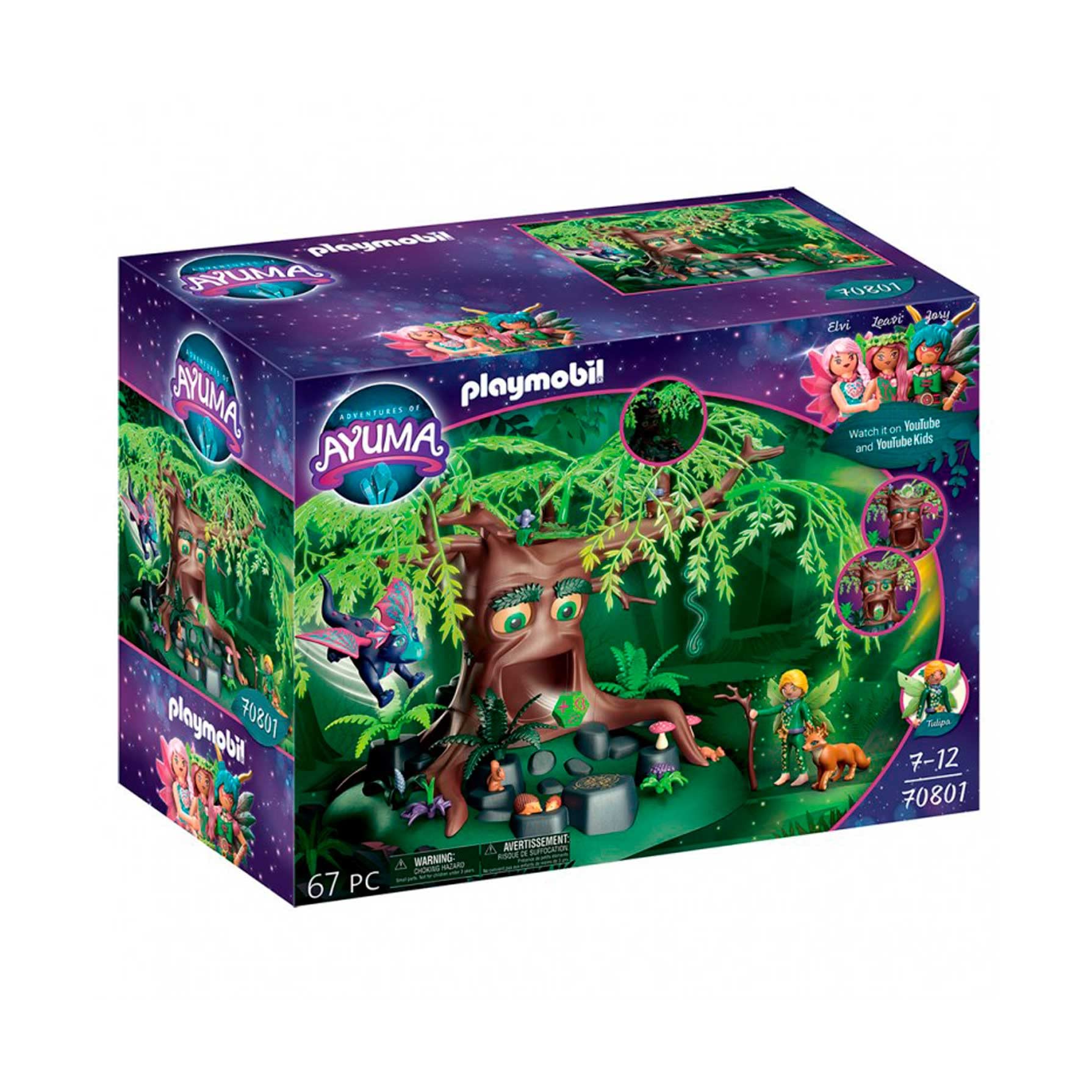PLAYMOBIL Adventures of Ayuma Tree of Wisdom 70801 - 67-Piece Fairy Playset for Ages 7+ 7
