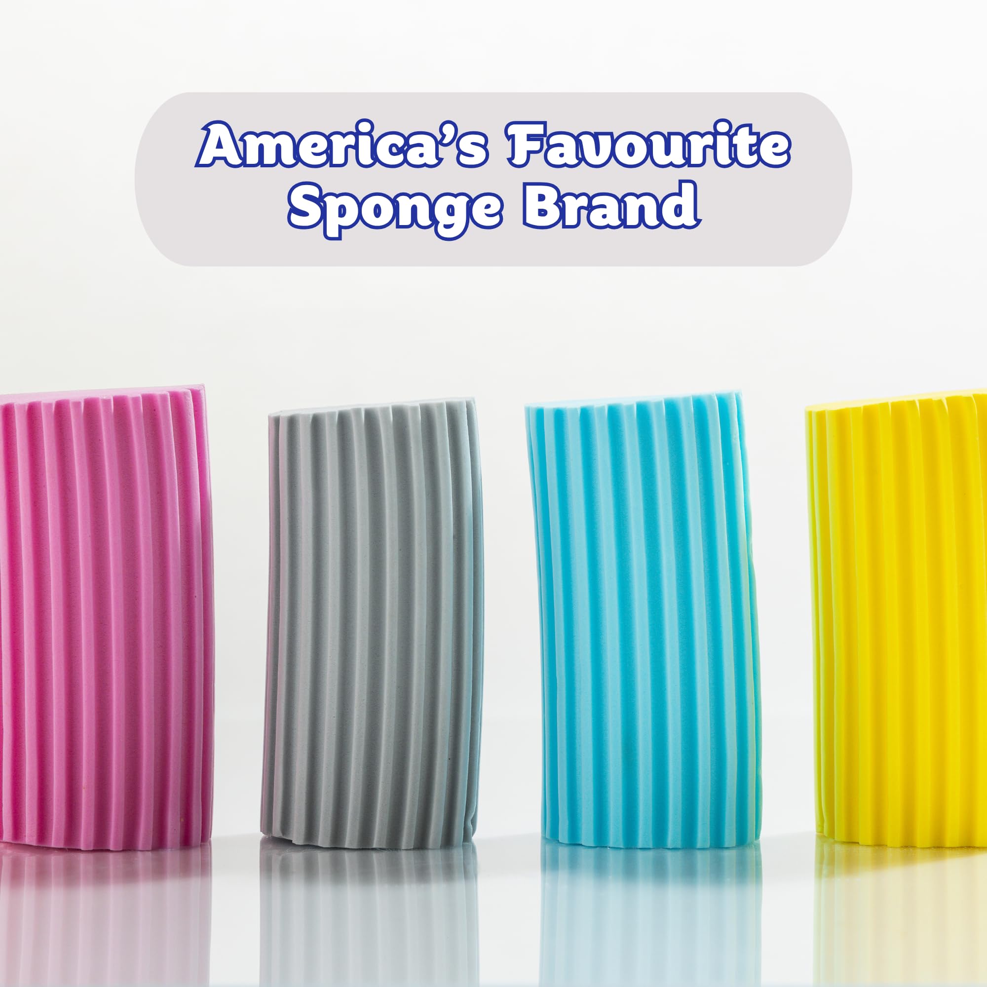 Scrub Daddy Damp Duster - Multipurpose Wet Dust Sponge for Blinds, Radiators & Skirting Boards, Blue 4