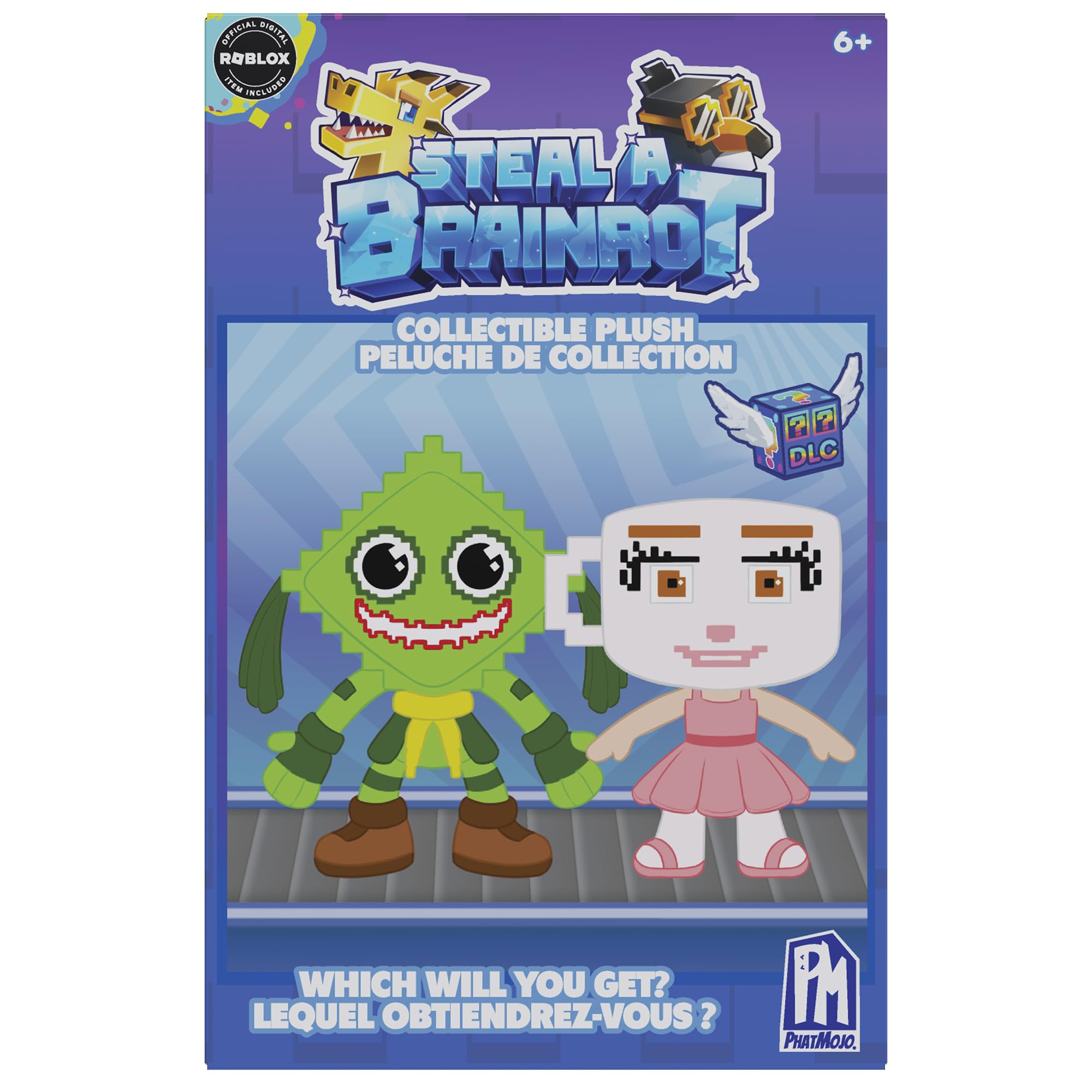 Steal A Brainrot Mystery Collectible Plush - Series 1 | 20 cm | Includes Roblox DLC Code