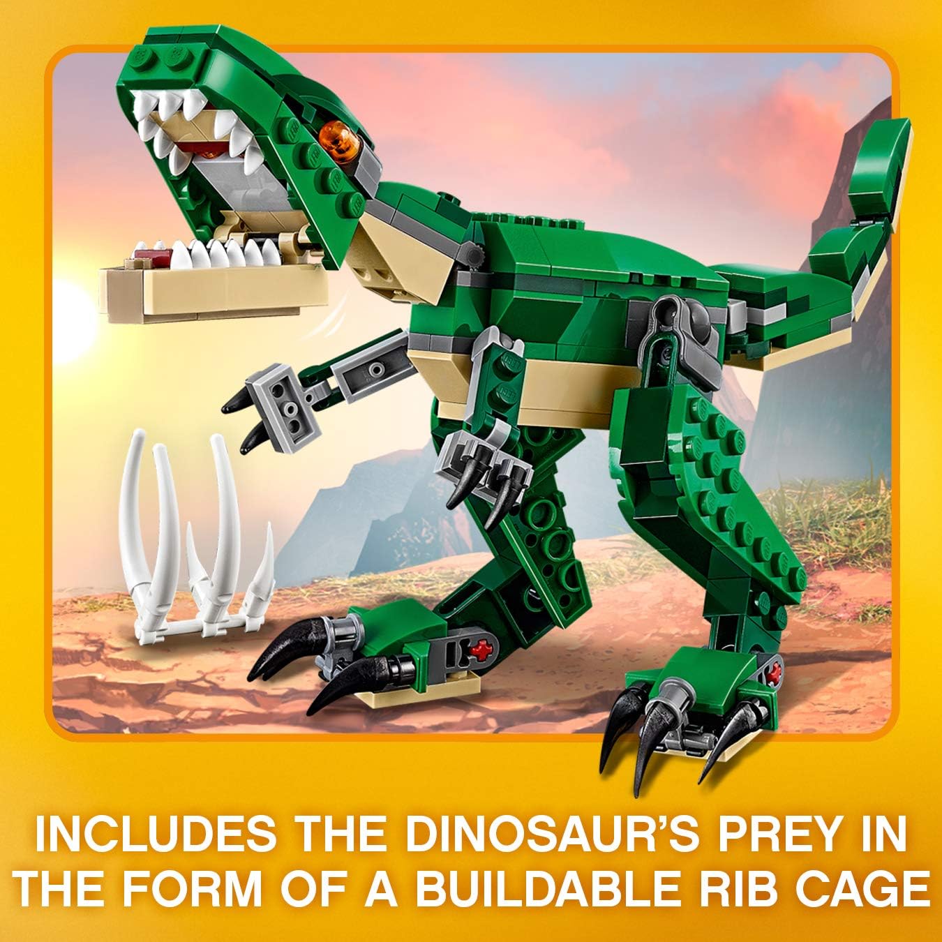 LEGO Creator Mighty Dinosaurs 3-in-1 Building Set - T-Rex, Triceratops & Pterodactyl - 174 Pieces 12