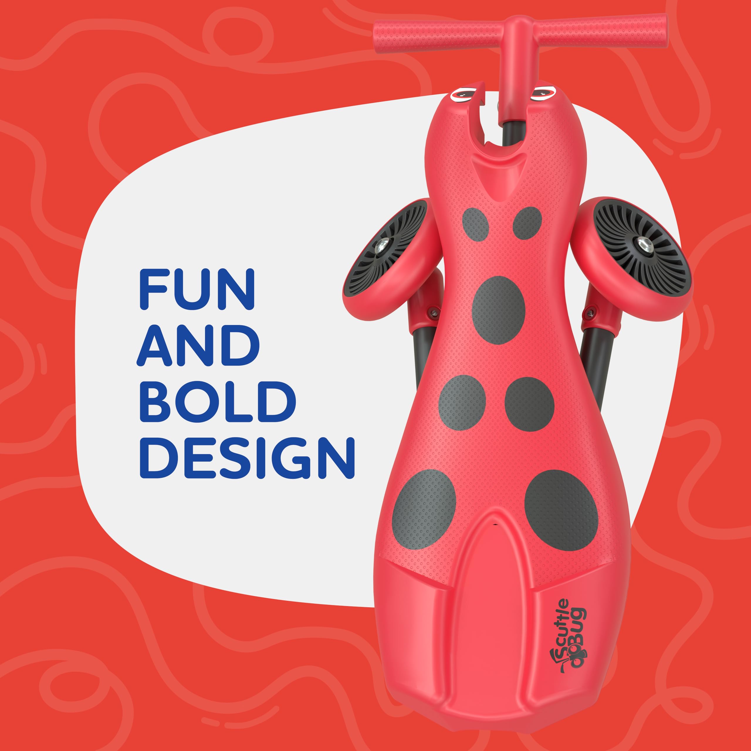 Scuttlebug 3-Rad-Dreirad, faltbar, zum Aufsitzen – Käfer-Dreirad für 1–3-Jährige 5