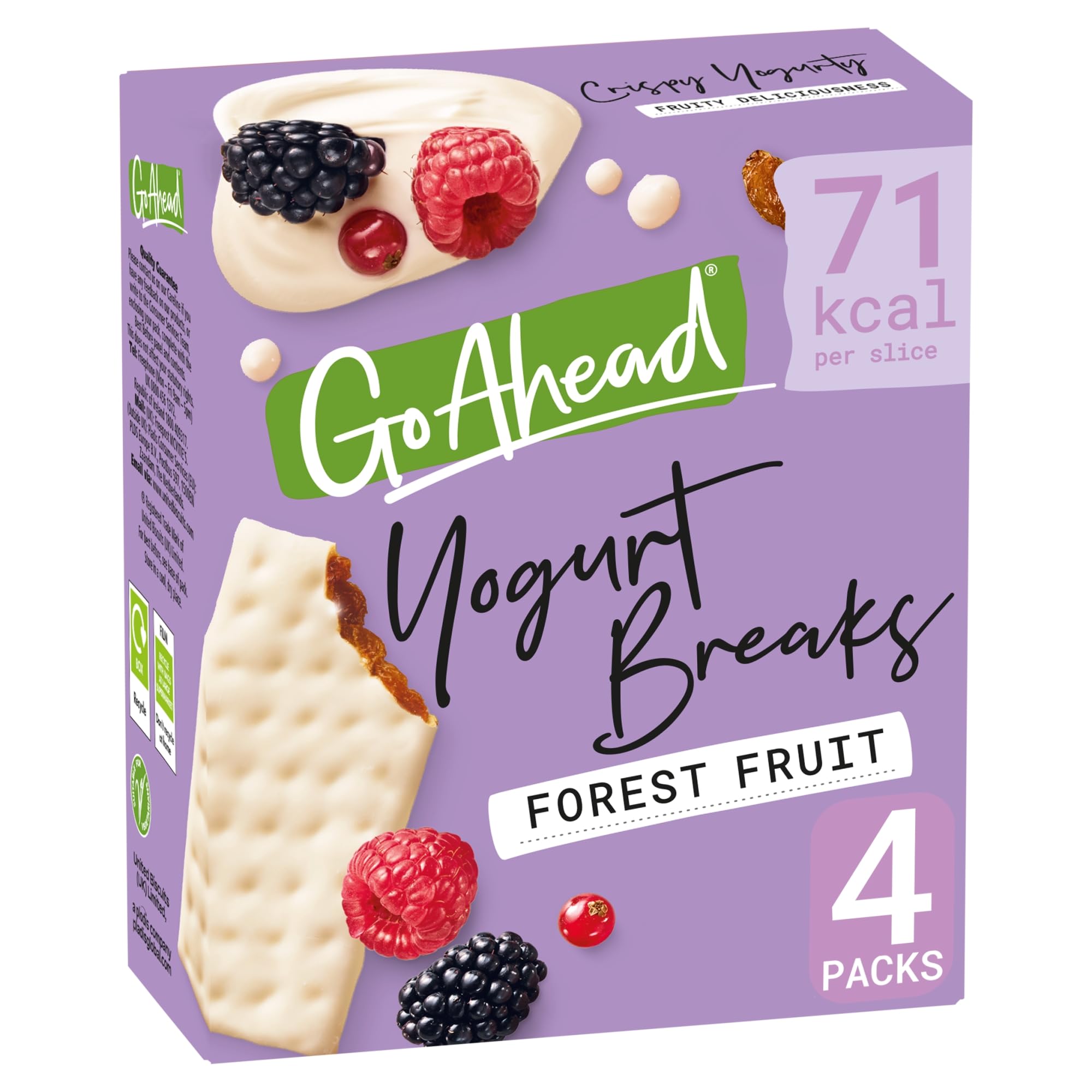 Go Ahead Forest Fruit Yogurt Breaks, 4 Bars, 142 g 5