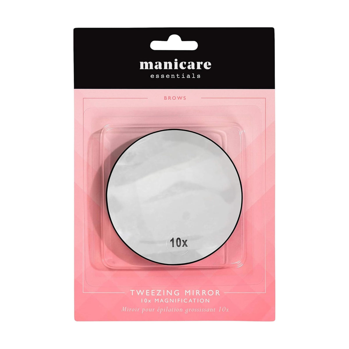 Manicare 10x Magnifying Tweezing Mirror - Compact, Portable, Suction Cups 4