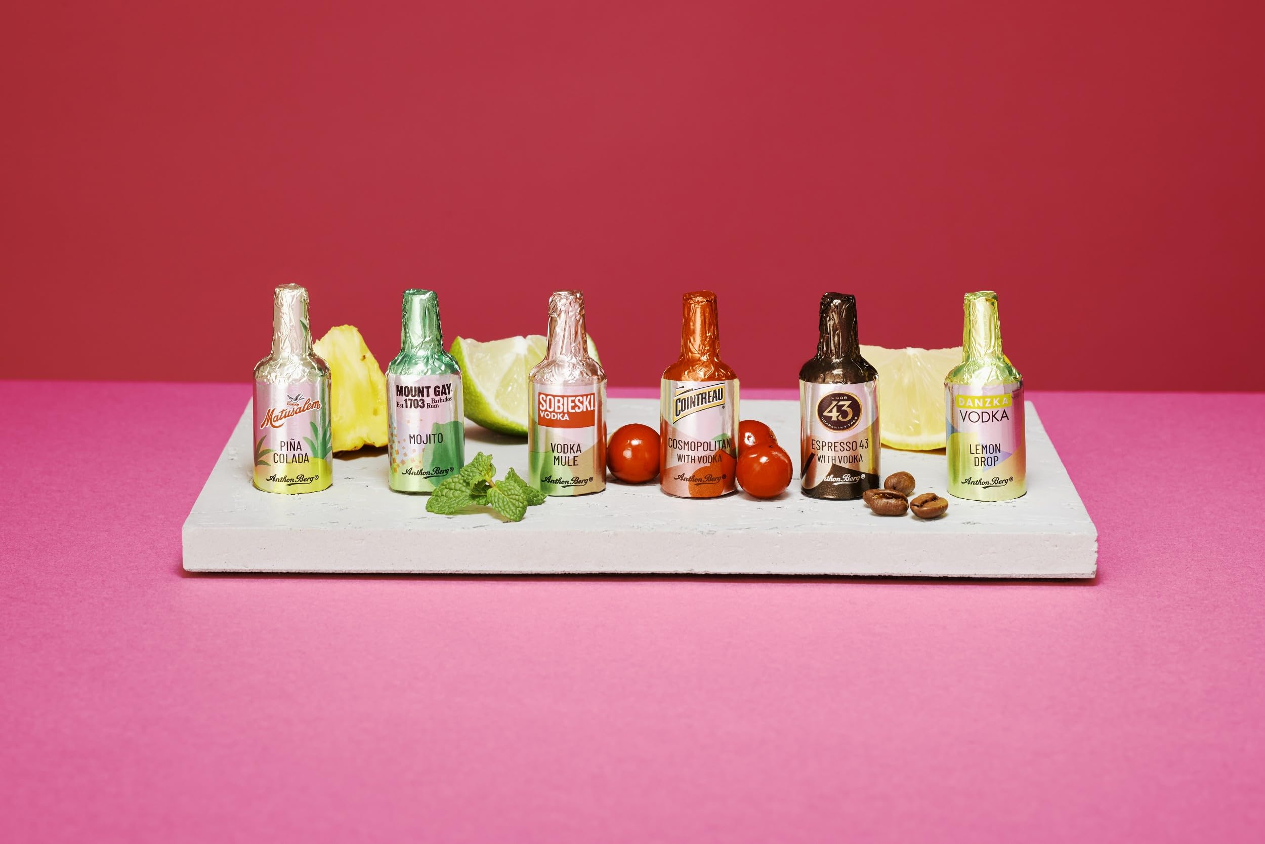 Anthon Berg 12 Dark Chocolate Cocktails with Famous Spirits Liqueurs 2