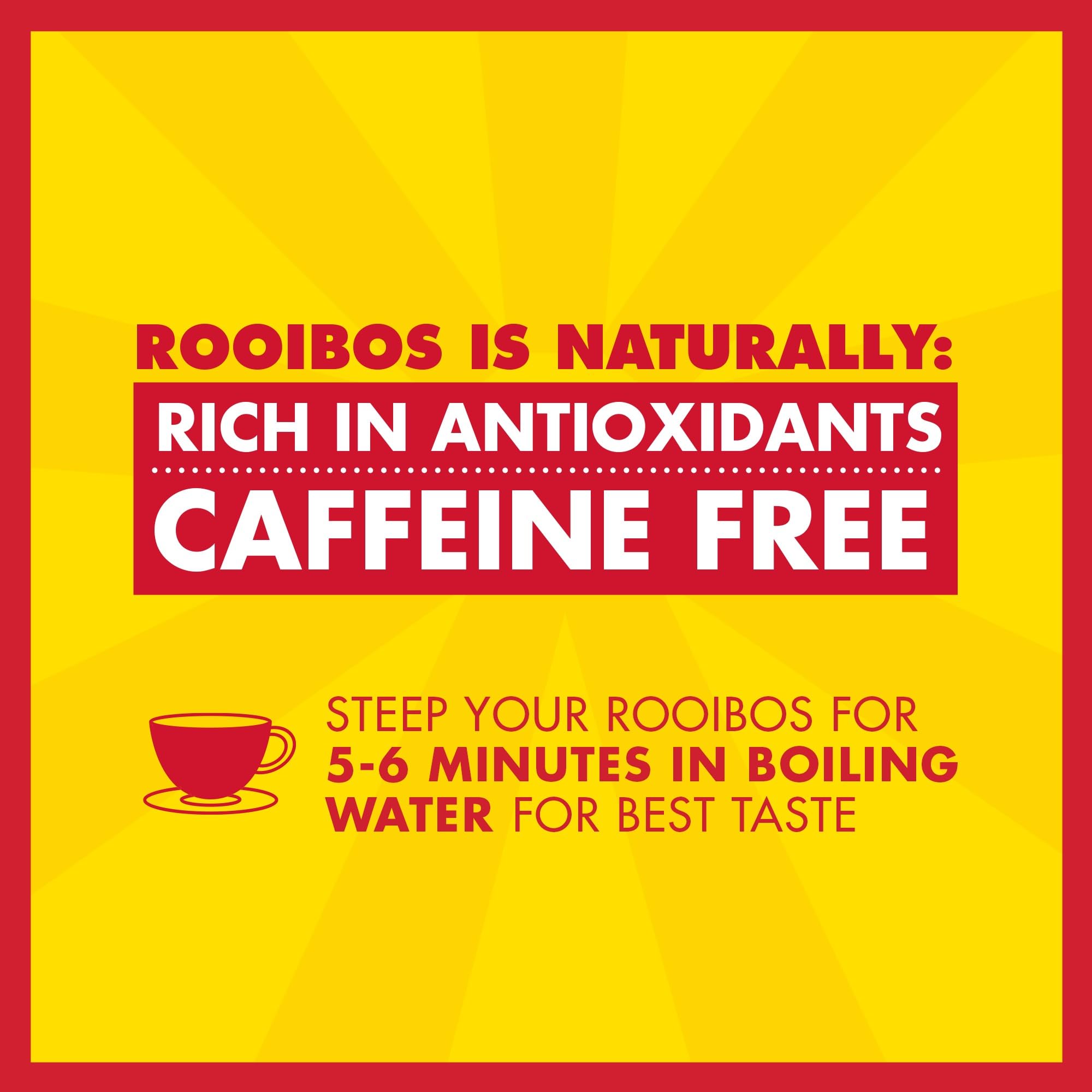 BOS Bio Rooibos koffeinfreier Teebeutel Dose, 40 Teebeutel, 100g 7