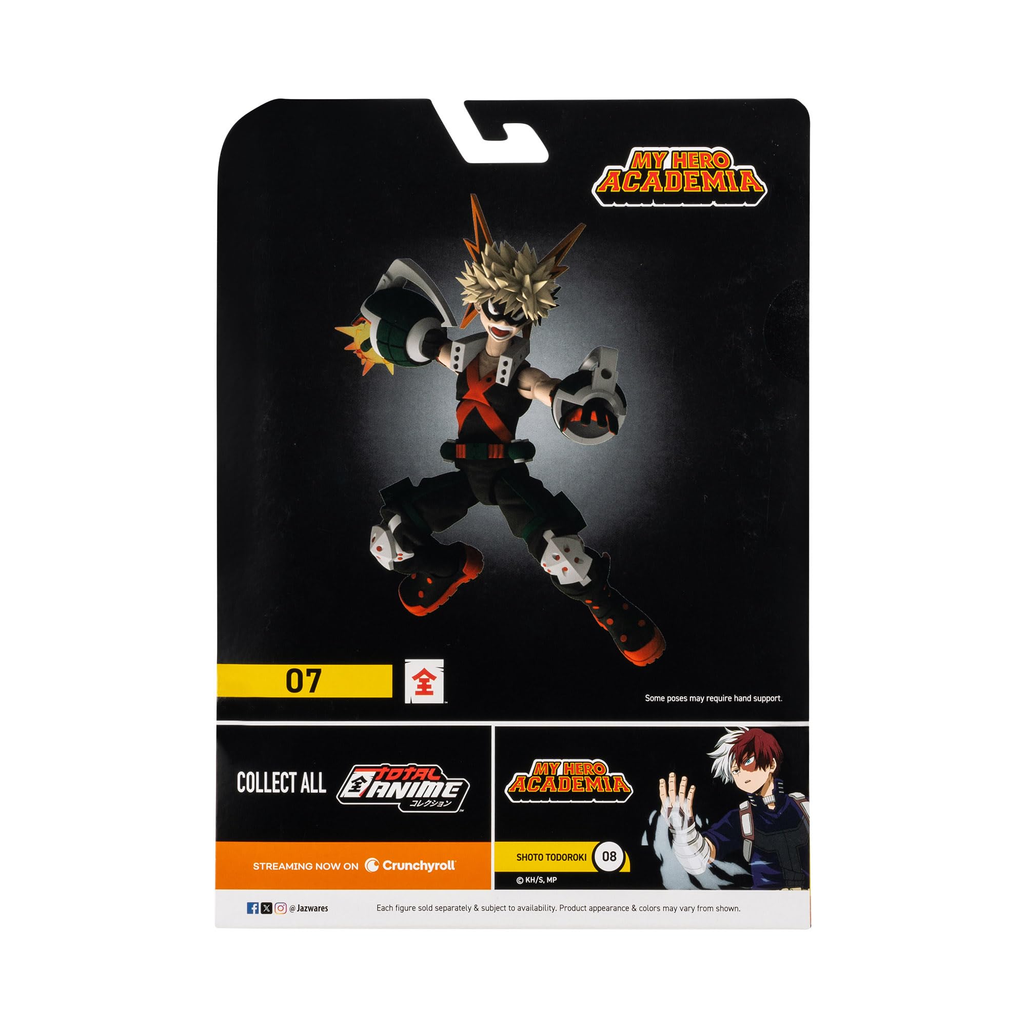 Total Anime Katsuki Bakugo 6.5-Inch Poseable Figure with Swappable Faces and Blast Effects 8