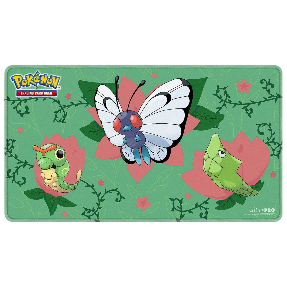 Ultra Pro Pokémon Stitched Playmat - Caterpie Evolutions - 24 x 13.5 in