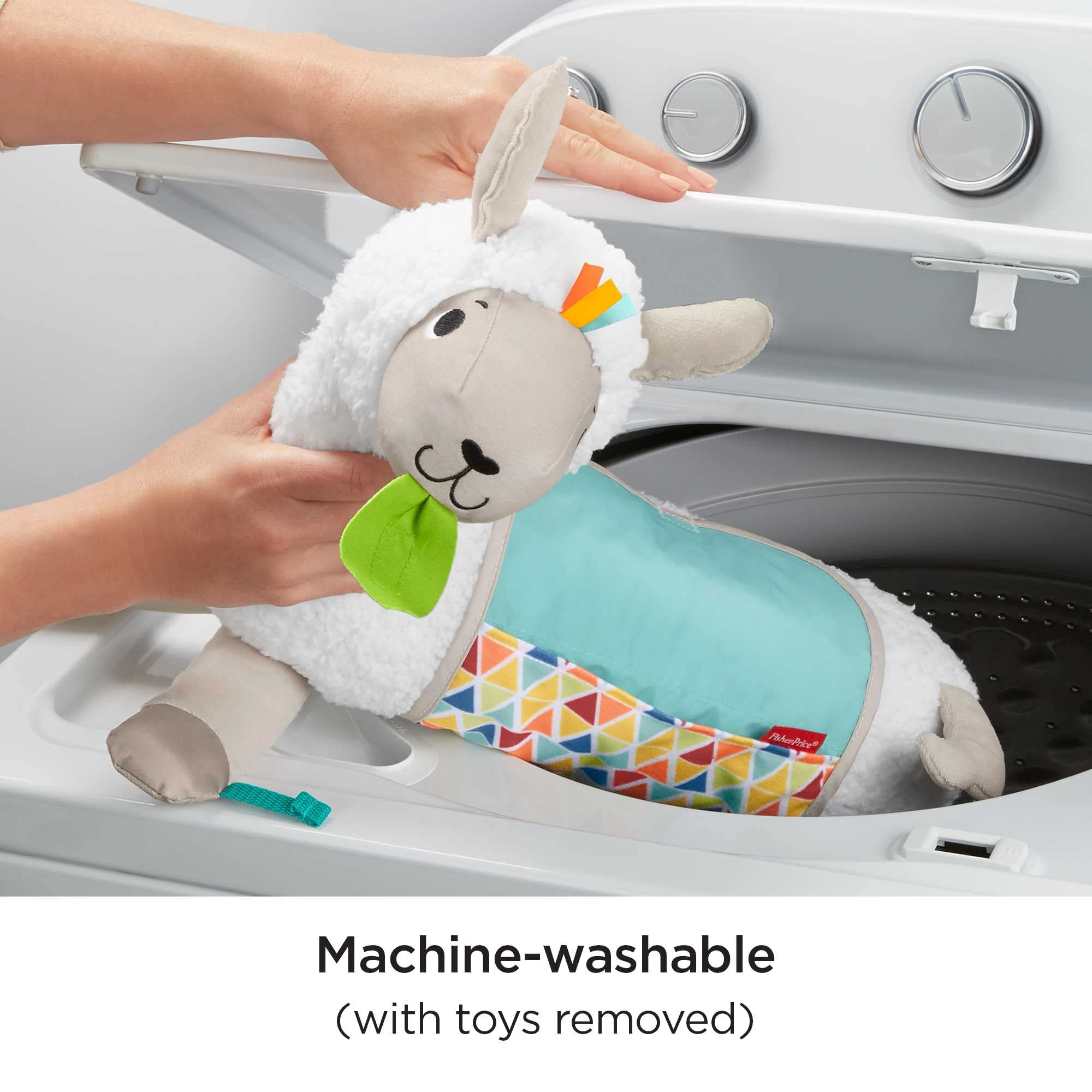 Fisher-Price Tummy Time Llama Plush - 4-in-1 Grow-with-Me Baby Toy for Sensory Play & Development 6