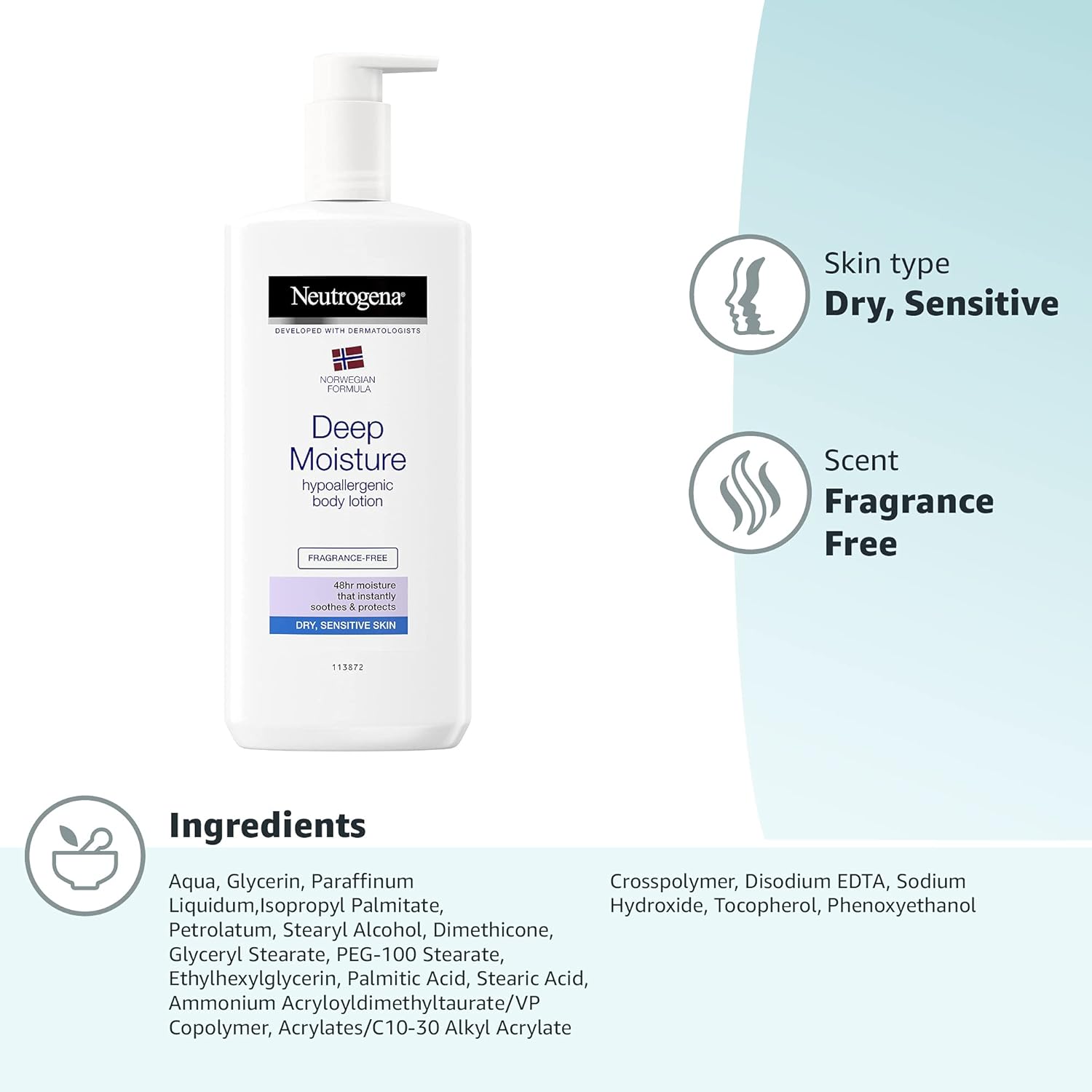 Neutrogena - Norwegian Formula Deep Moisture Body Lotion (400ml) 4