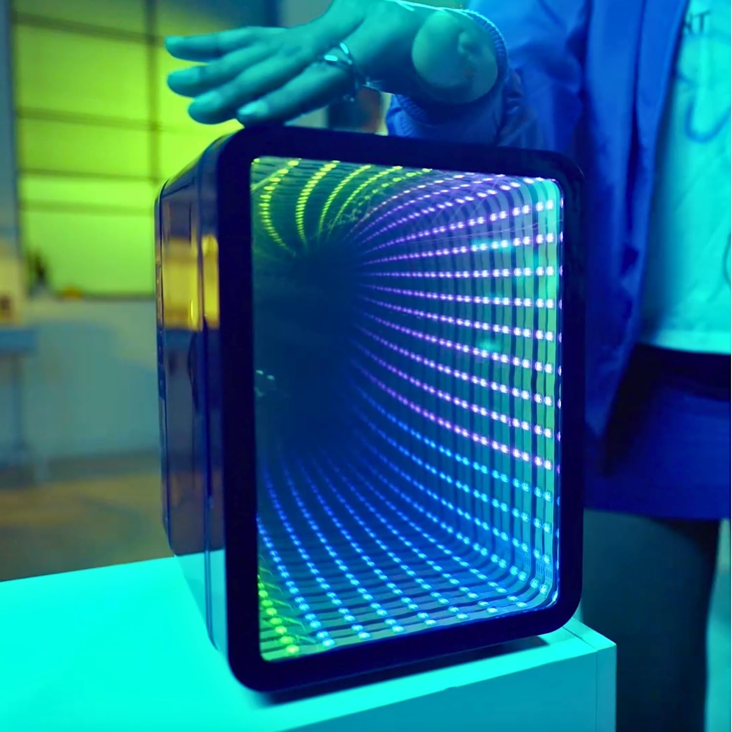 So Chill Mini Fridge with Infinity LED Effect - USB Powered Portable Cooler for Teens & Gamers 9