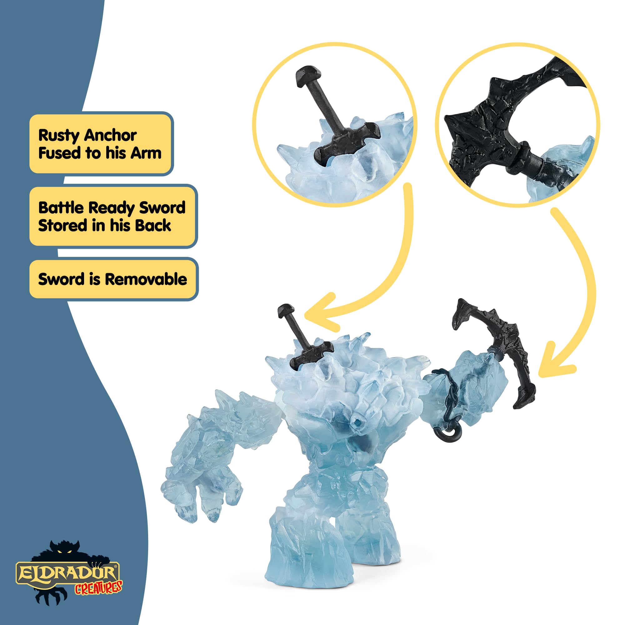 Schleich Ice Giant - 2-Piece Battle-Ready Fantasy Playset for Kids 7-14 8