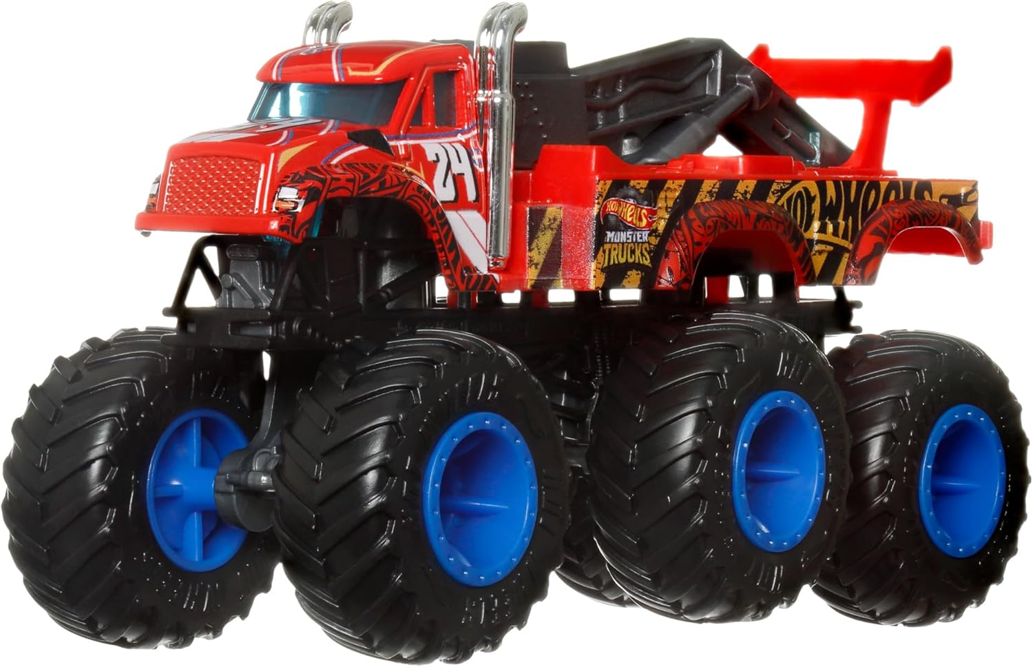 Hot Wheels Monster Trucks Big Rigs - 1:64 Scale 6-Wheel Toy Truck for Kids 3+ 3