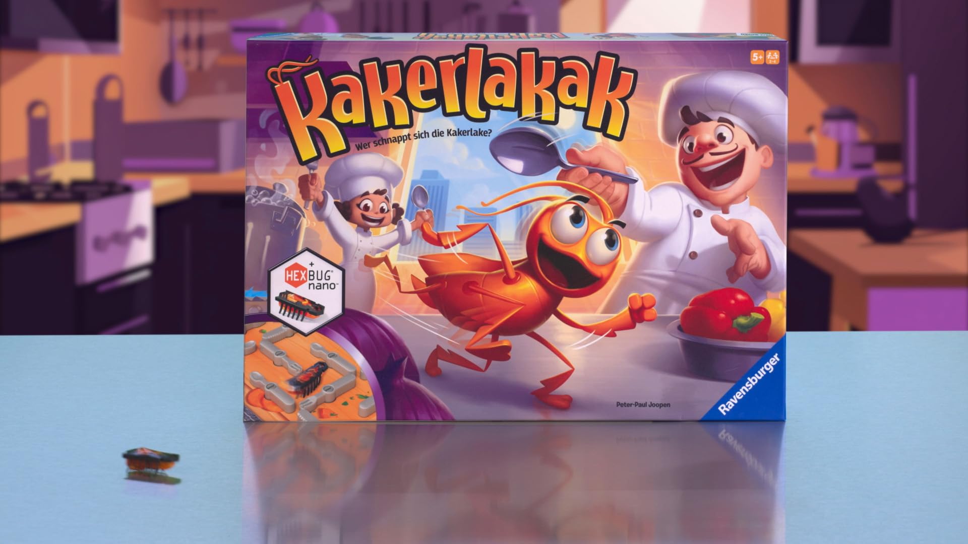 Ravensburger Bugs in The Kitchen Board Game with HEXBUG Nano 4