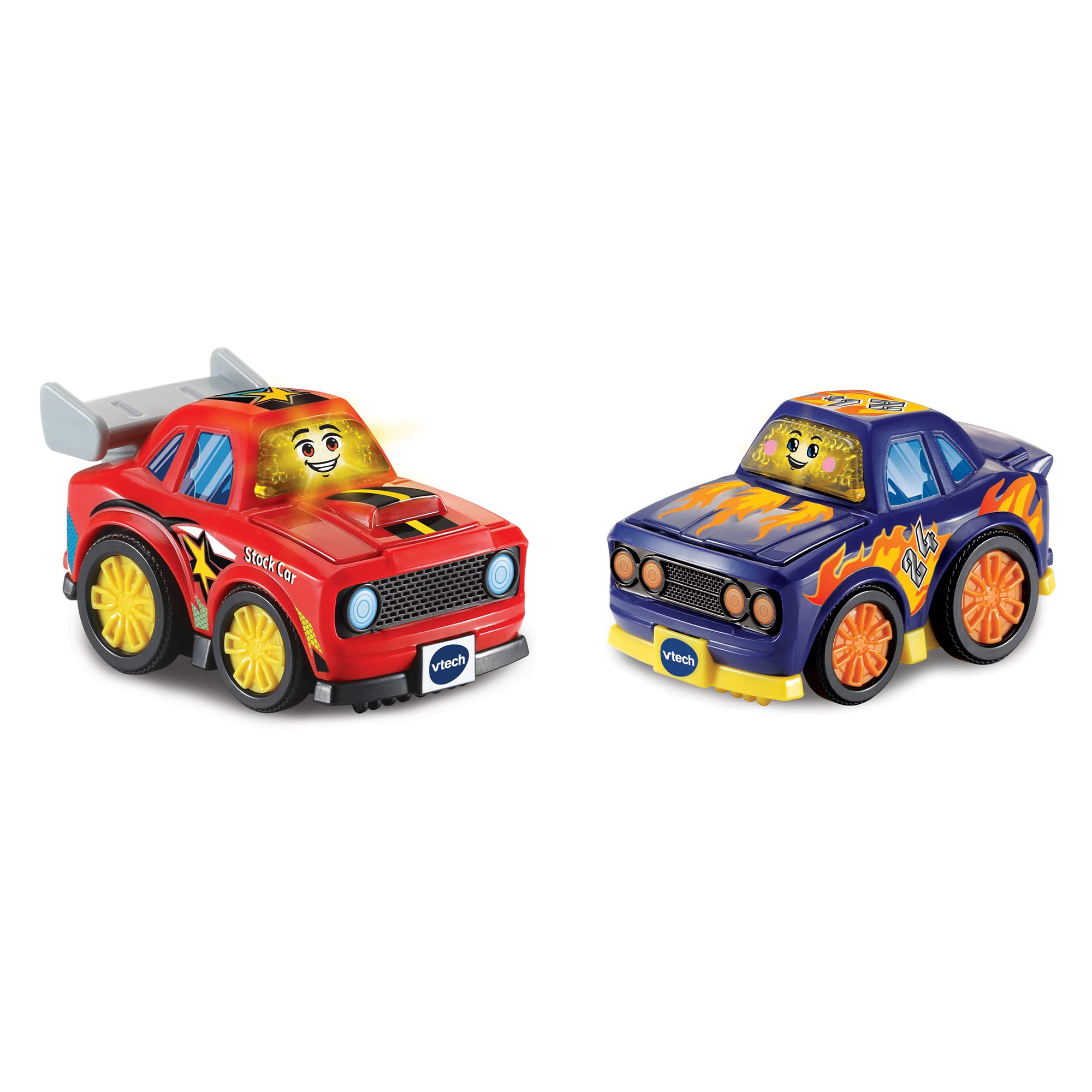 VTech Toot-Toot Drivers 2 Car Racer Pack - Stock Car and Race Car for Toddlers 1-5 Years