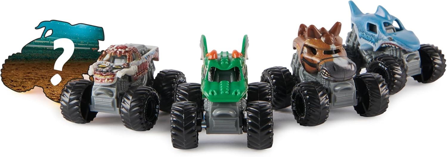 Monster Jam Mini 5-Pack with Mystery Truck - 1:87 Scale Collectible Monster Trucks 4