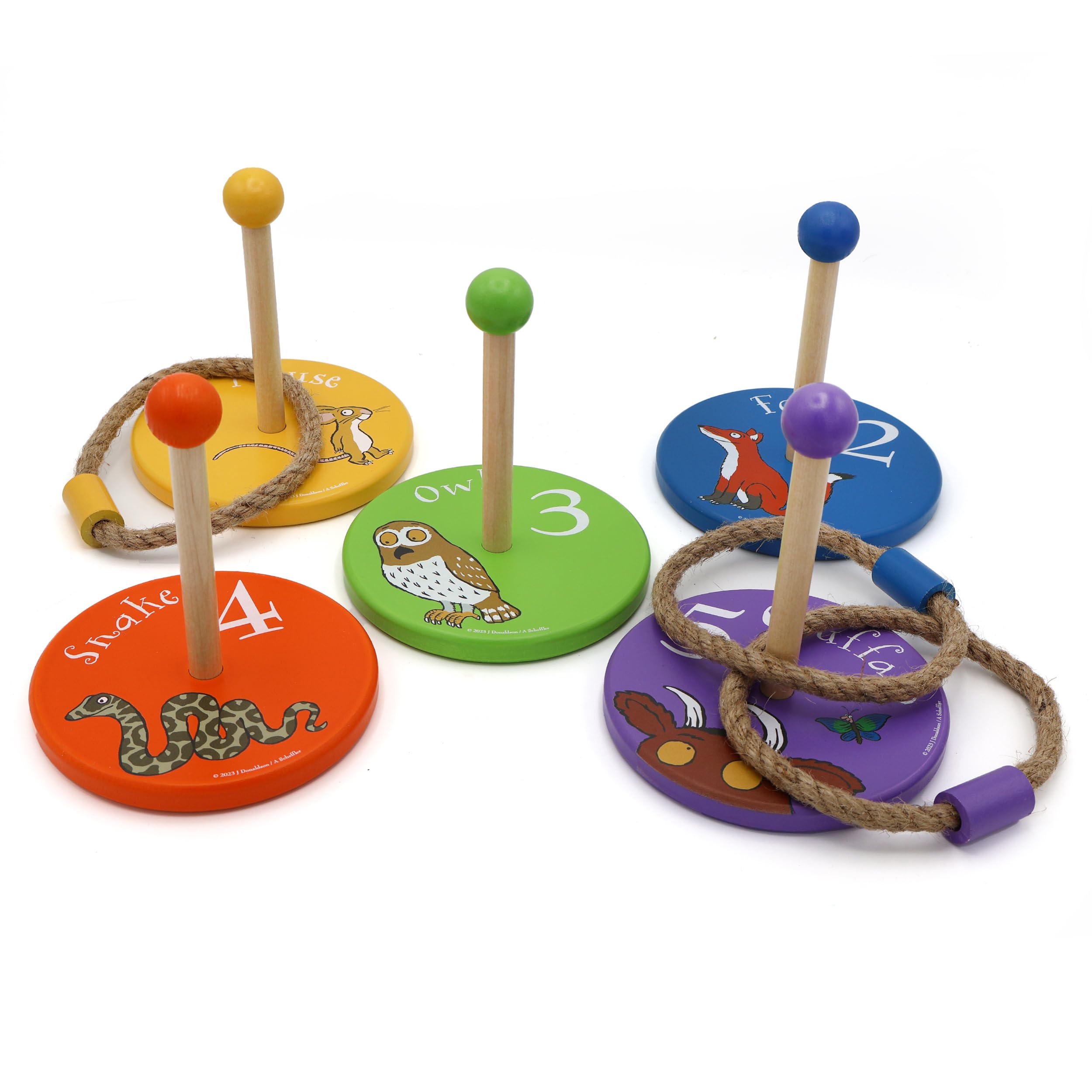 Gruffalo Wooden Ring Toss Set - Outdoor Family Game for Kids 3+