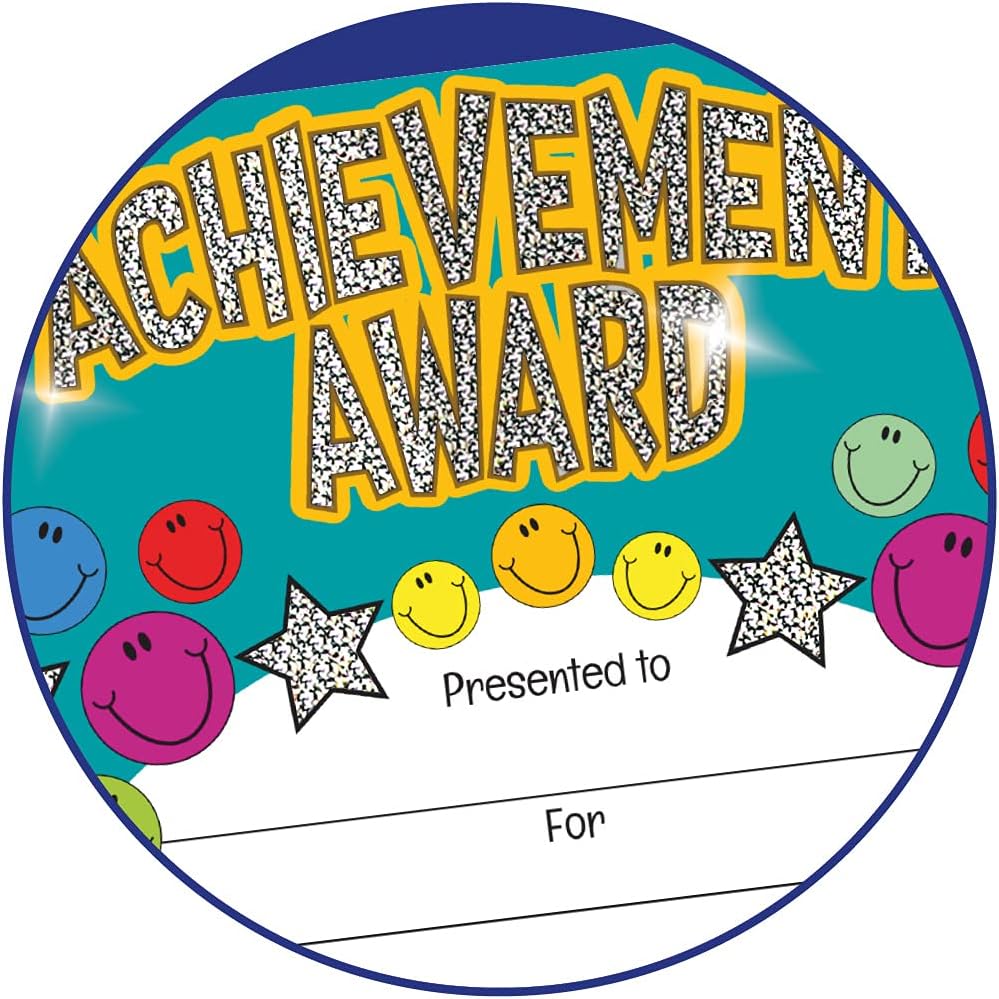 SuperStickers Achievement Award Sparkling Certificate - Gold A5 Reward Certificates