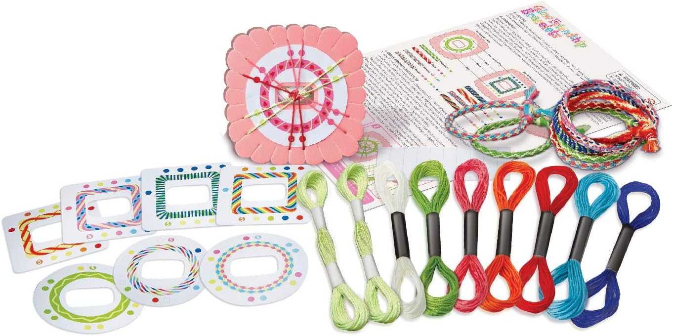 4M Friendship Bracelet Making Kit - Glow in the Dark Craft for Kids 5+ 5