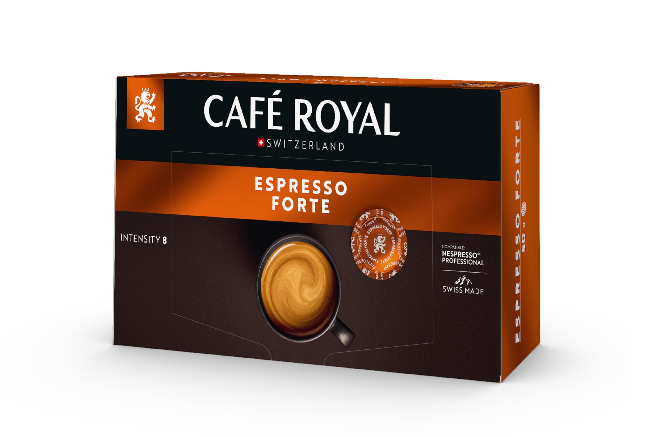 Café Royal Espresso Forte - 50 Professional Coffee Pads for Nespresso Business Solutions