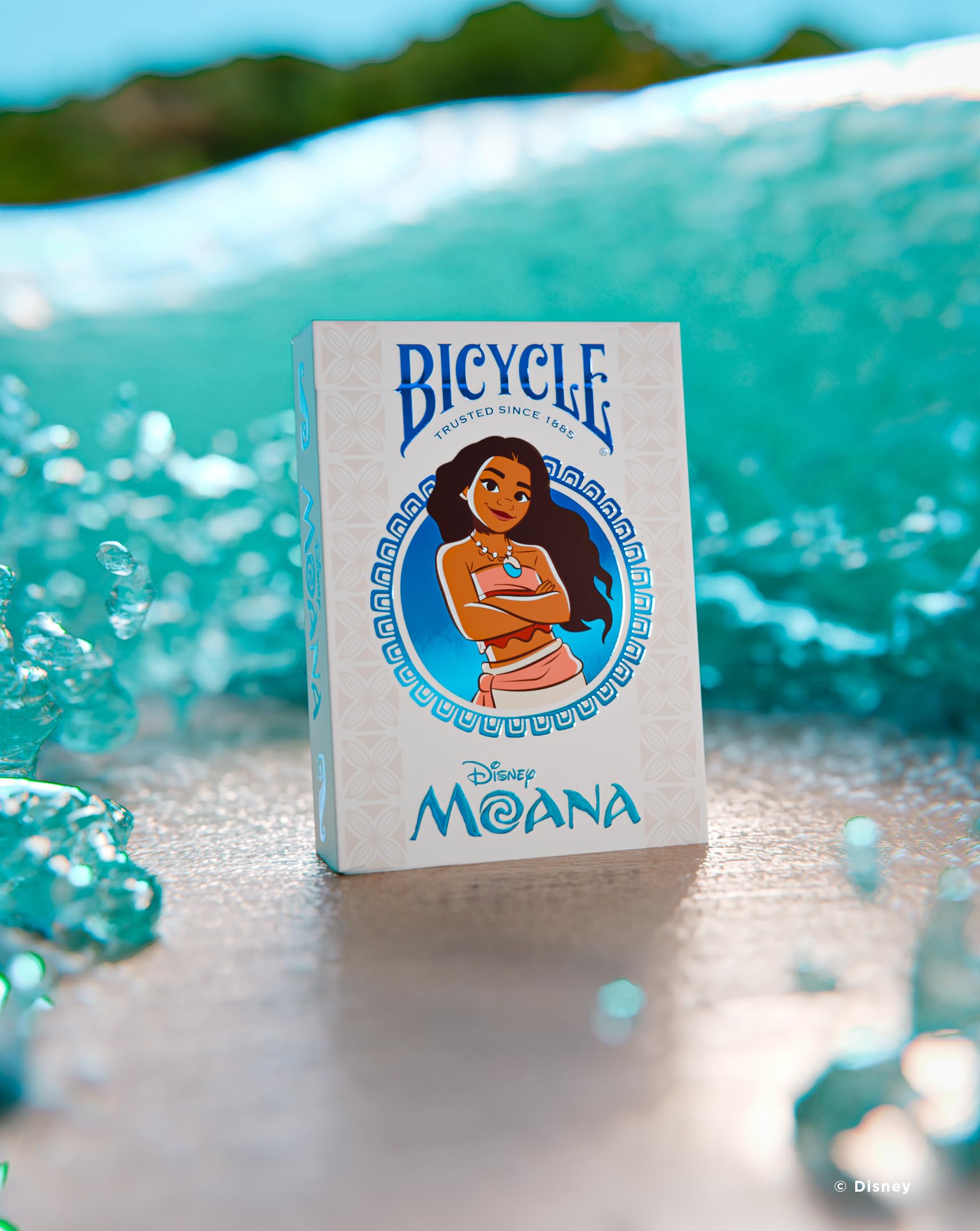 Bicycle Disney Moana Inspired Playing Cards - Blue Standard Deck 3