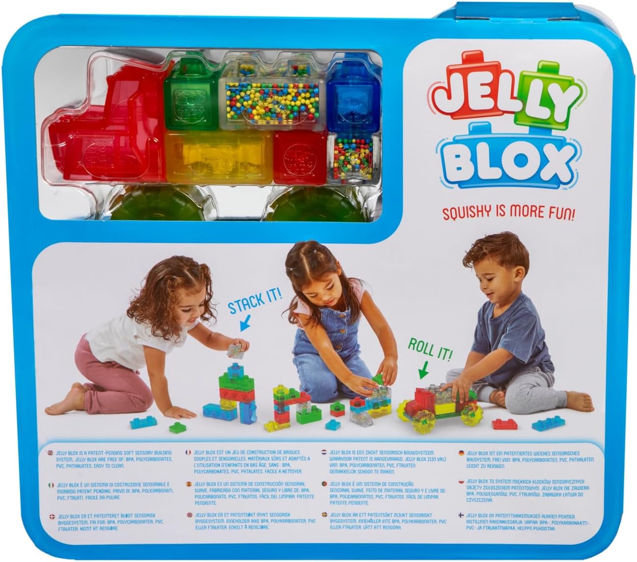Jelly Blox Vehicle Kit - Squishy Building Set for Toddlers 2+ 5