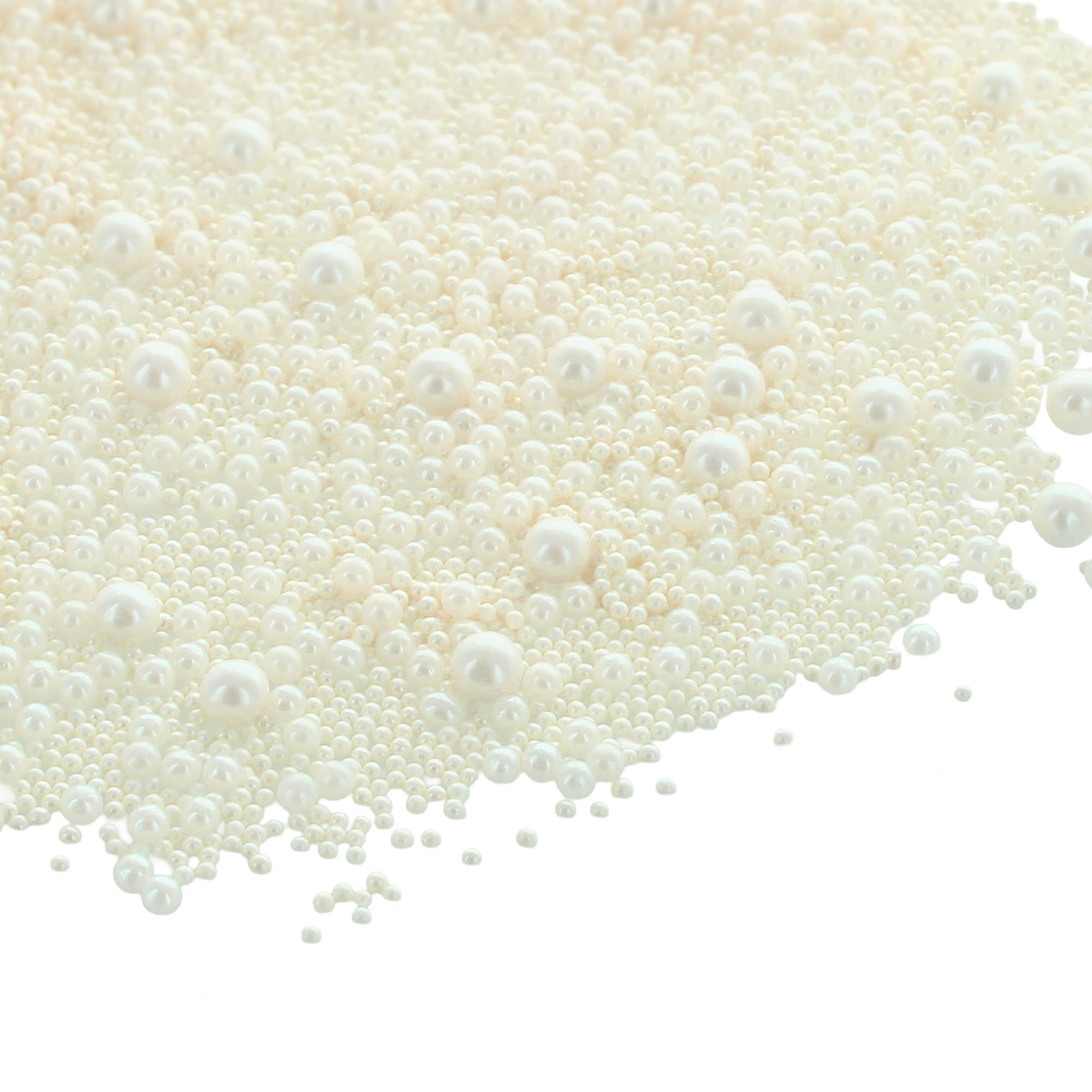 Baked with Love White Pearl Sprinkles - Mother of Pearl Sugar Balls | 100g Resealable Bottle 4