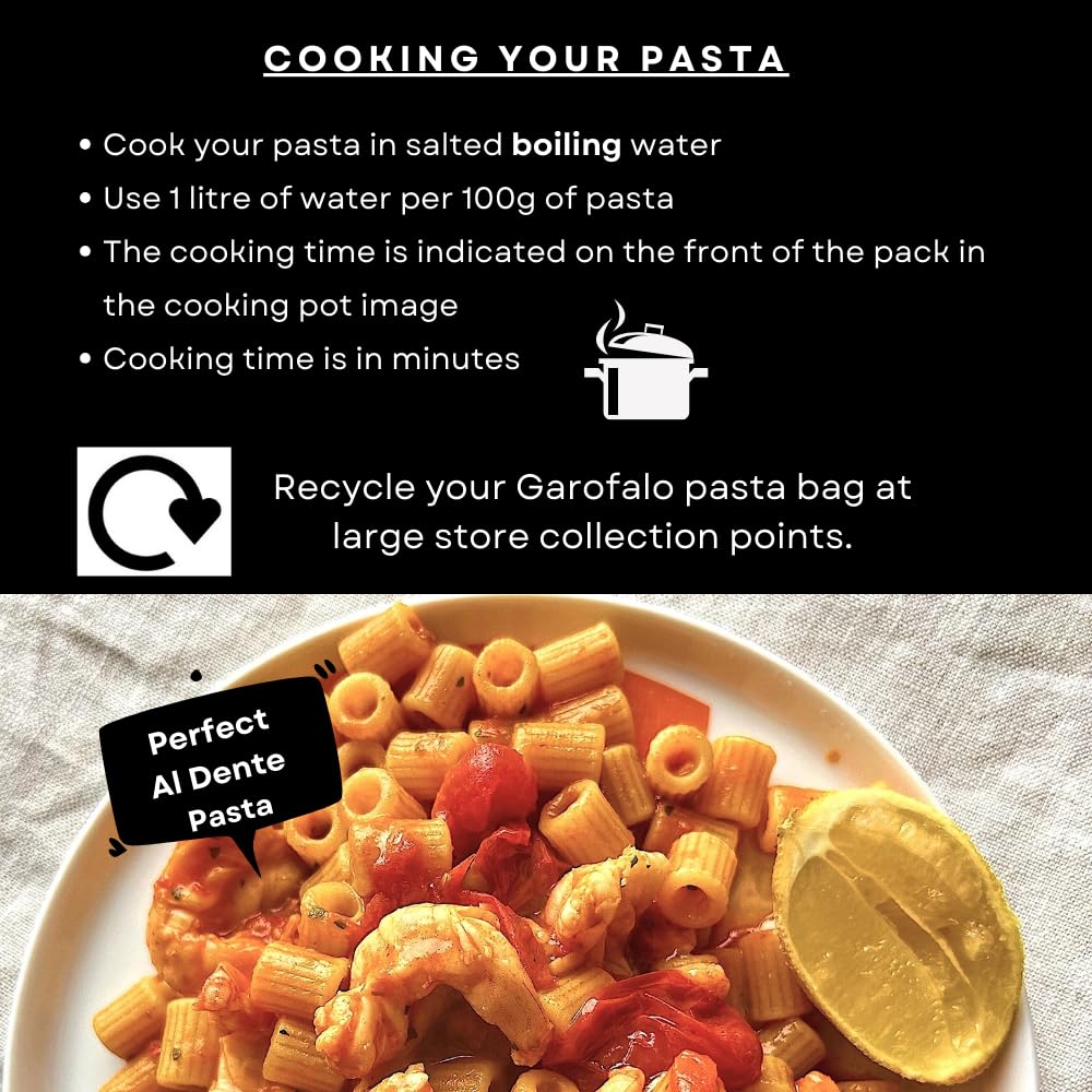 Garofalo Ditaloni Rigate Italian Pasta - 500g 6