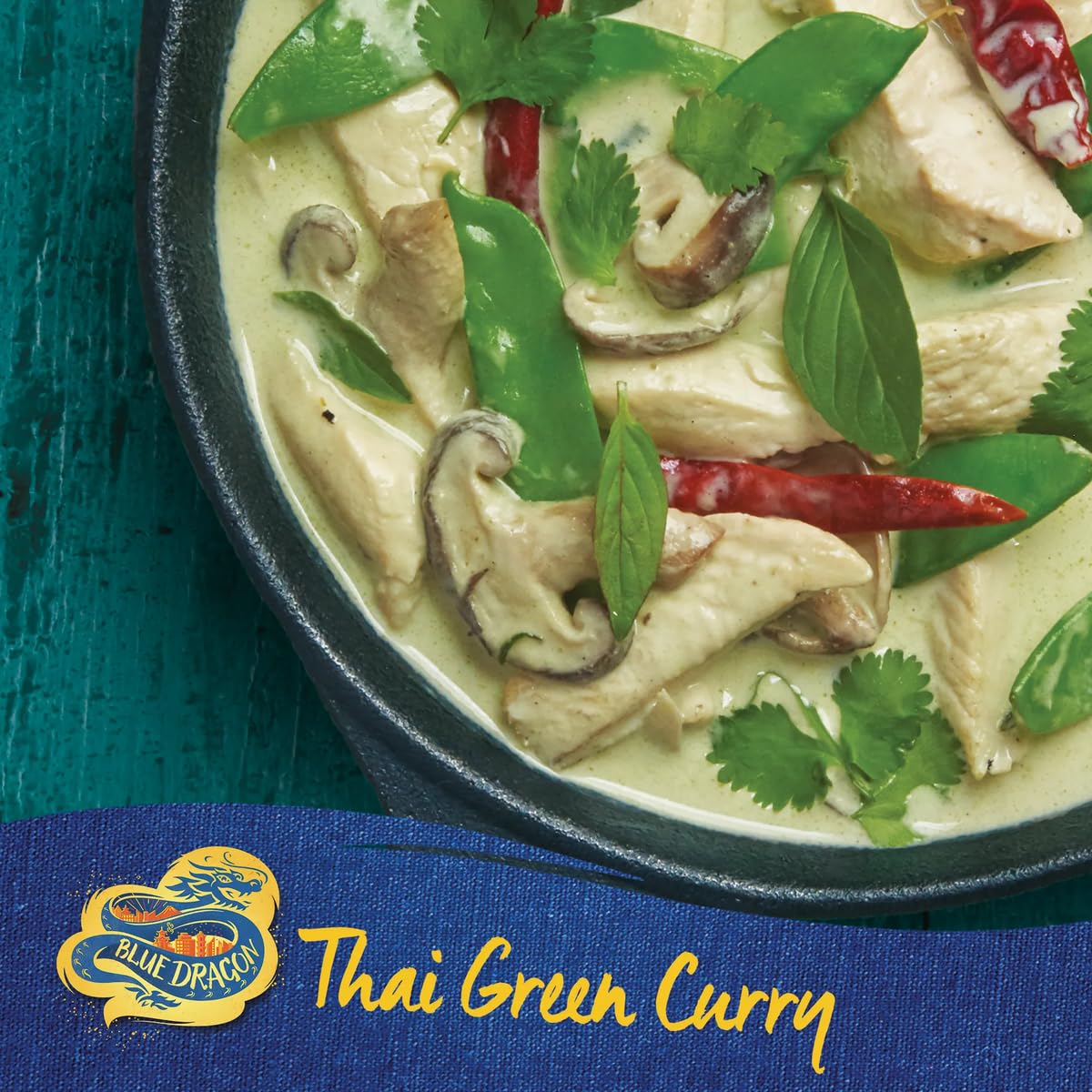 Blue Dragon Thai Green Curry Paste 170g - Medium Spice, Authentic Thai Curry Paste for Cooking 3