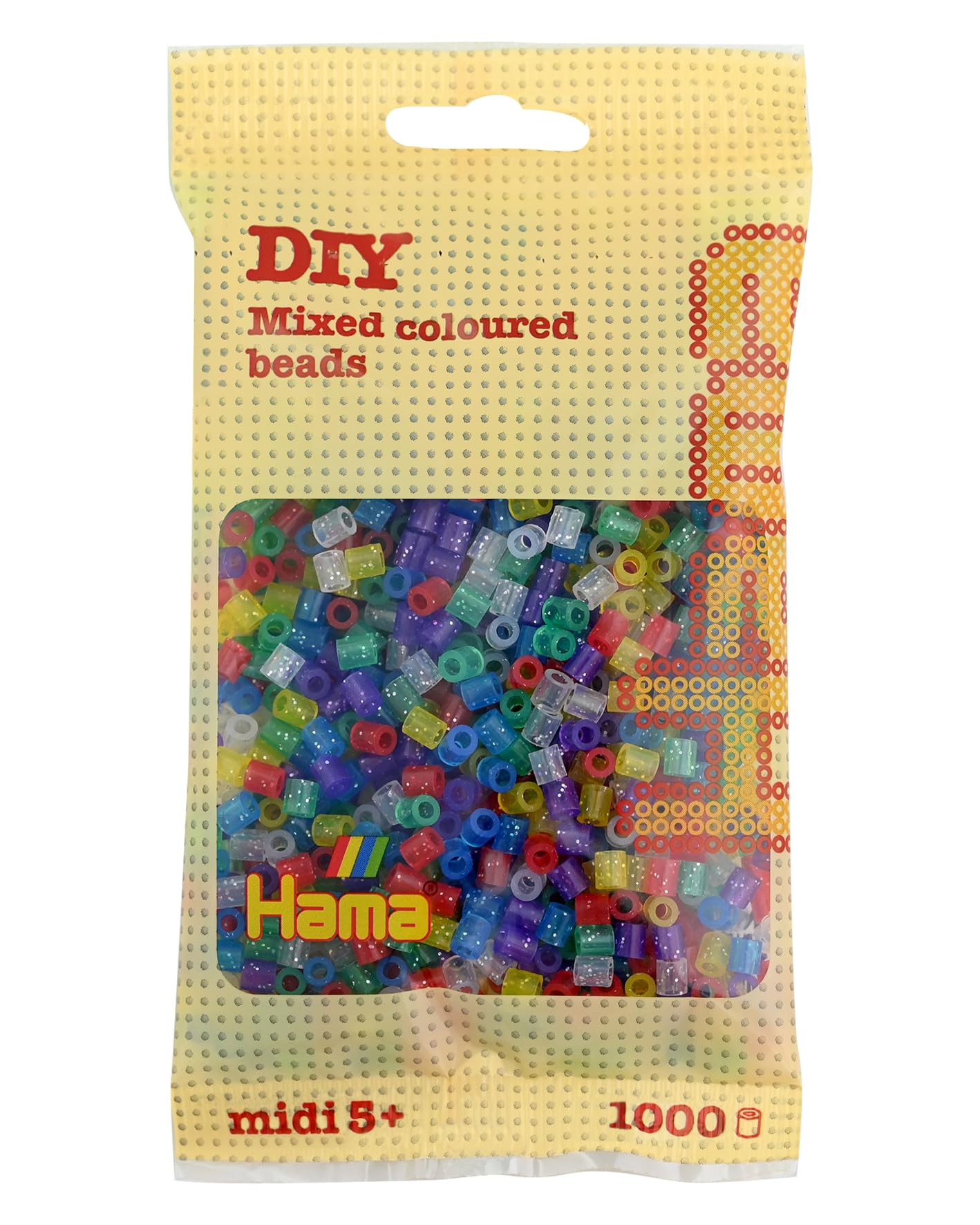 Hama Beads Bag - 1000 Midi Fuse Beads for Mosaic Art Craft | Mix 54 | Ages 3+