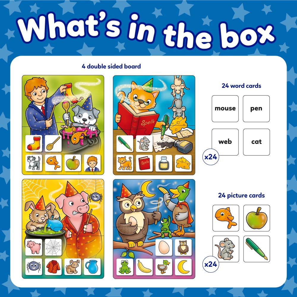 Orchard Toys Word Wizards Rechtschreibspiel – Lernkartenspiel für Kinder 4