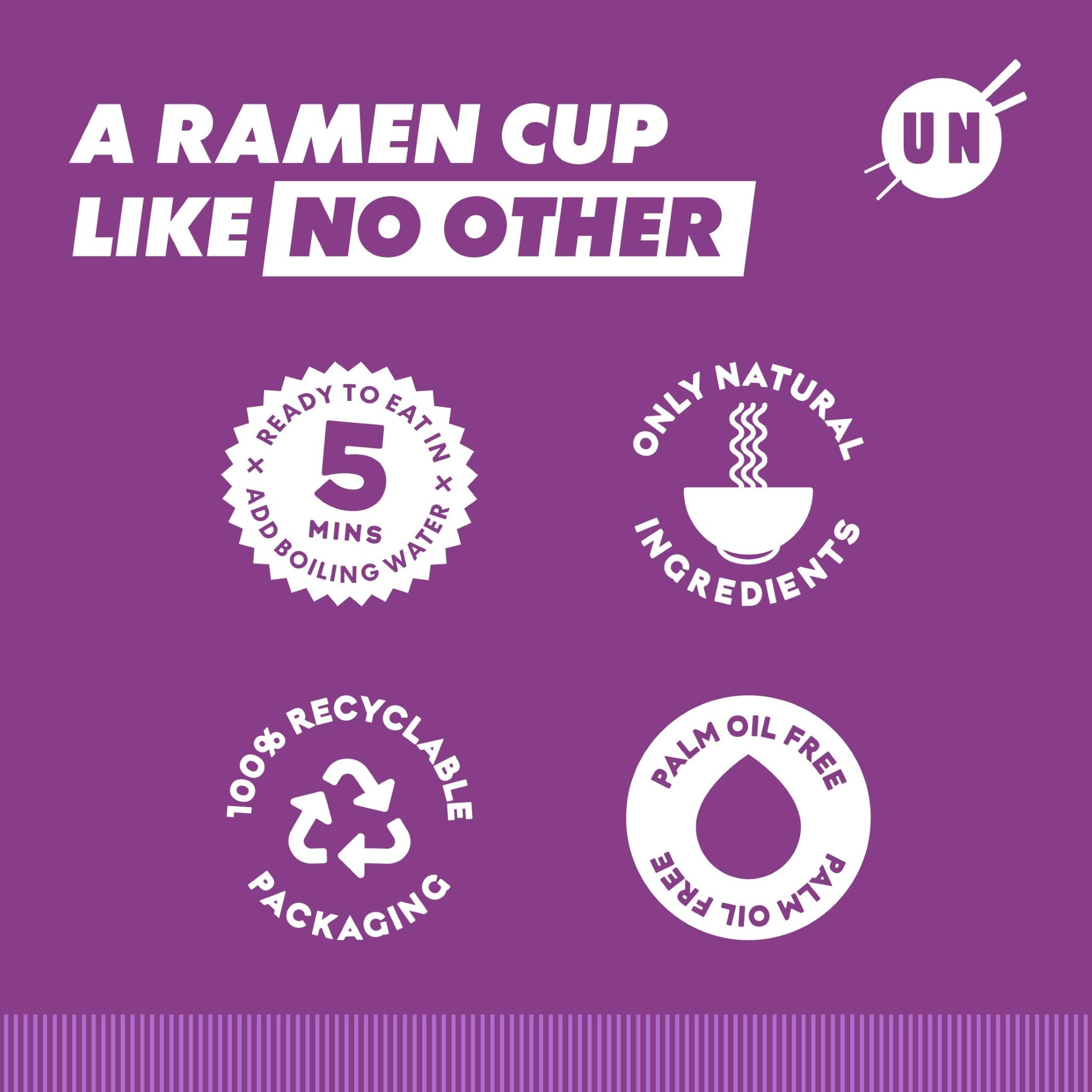 Urban Noodle - Tom Yum, Spicy Pho & Yaki Umami Ramen Noodles Variety Pack, Vegan Friendly 6