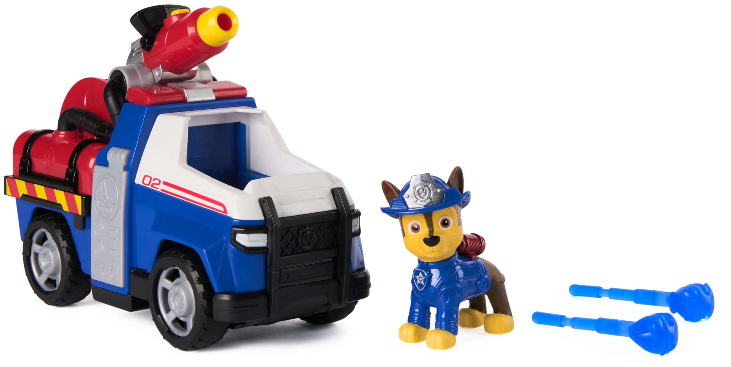 Paw Patrol Chase Rescue Fire Cruiser with Action Figure & Projectile Launcher - Fire Truck Playset for Kids 3+ 7