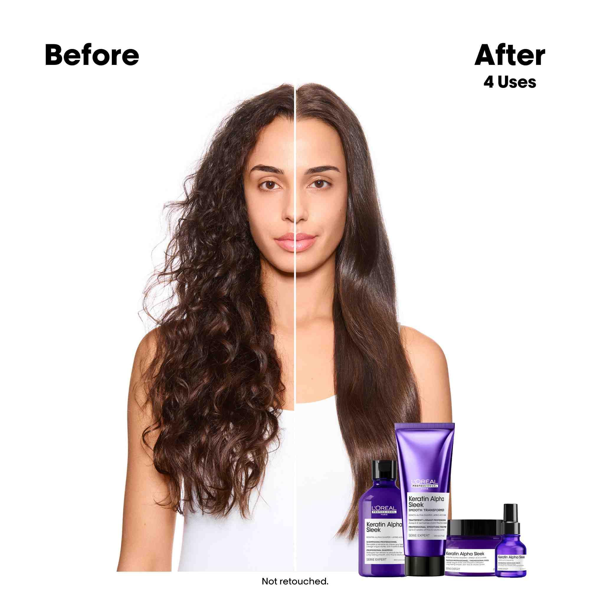 L'Oréal Professionnel Keratin Alpha Sleek Smooth Transformer Hair Treatment | 200g | Unisex Adult 5