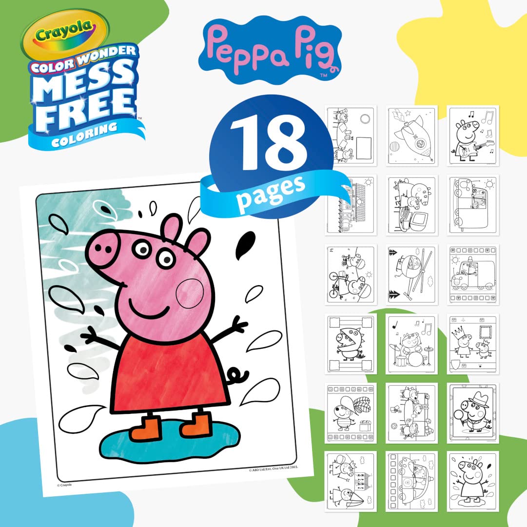Crayola Peppa Pig Color Wonder Mess-Free Coloring Set 6