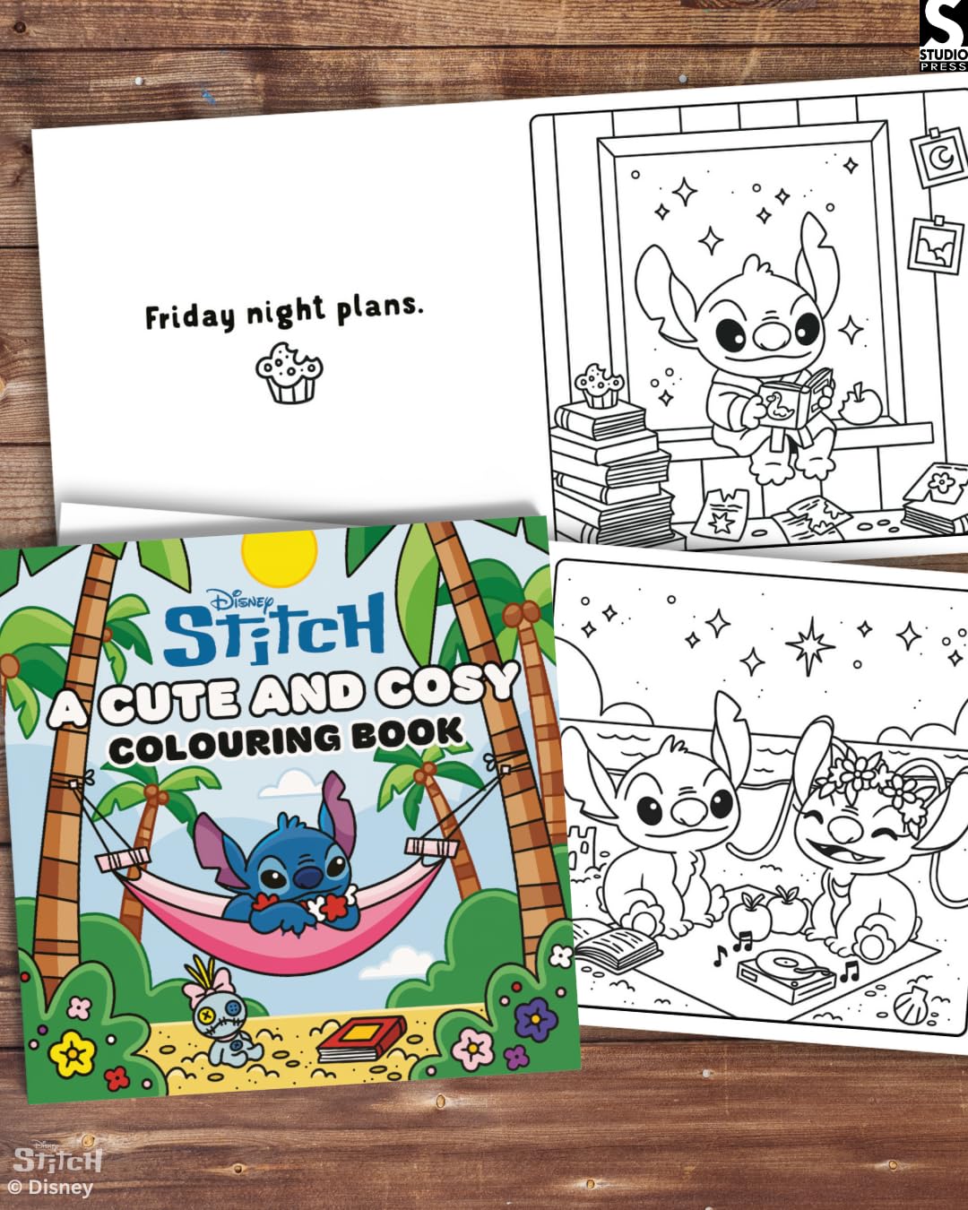 Studio Press Disney Stitch: A Cute and Cosy Colouring Book | Paperback | English 6