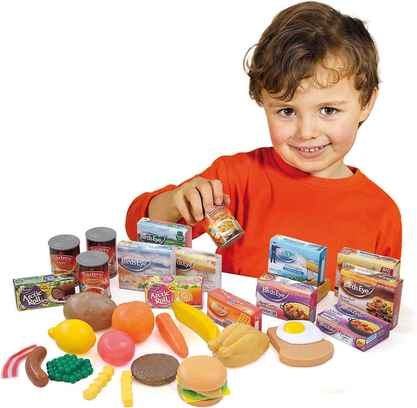 Casdon 617 Family Favourites Toy Grocery Set - 36-Piece Play Food Set for Ages 2+