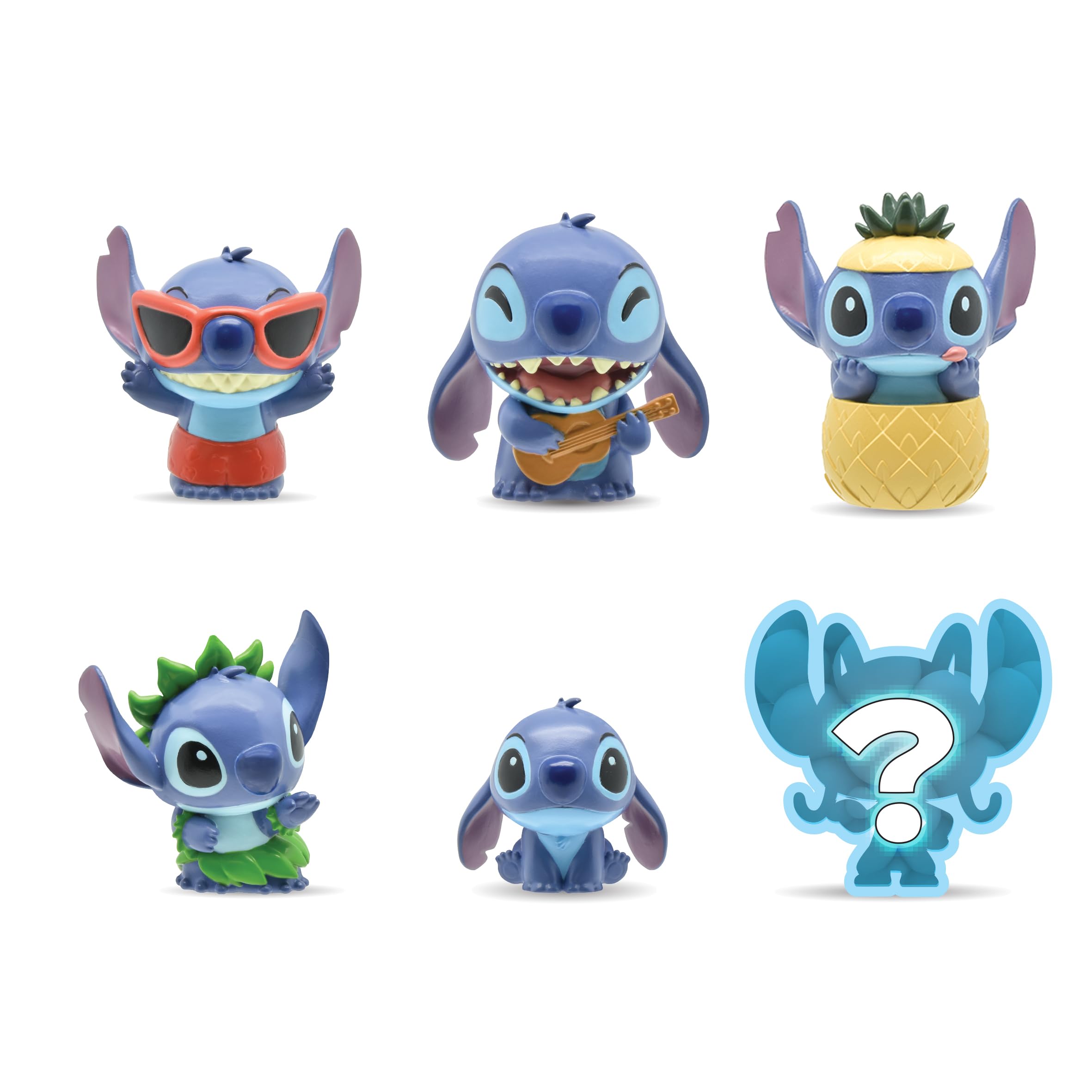 Mash'Ems Disney Stitch Squeeze Toy Figure - Squishy Collectable | Ages 4+ | Multicolor