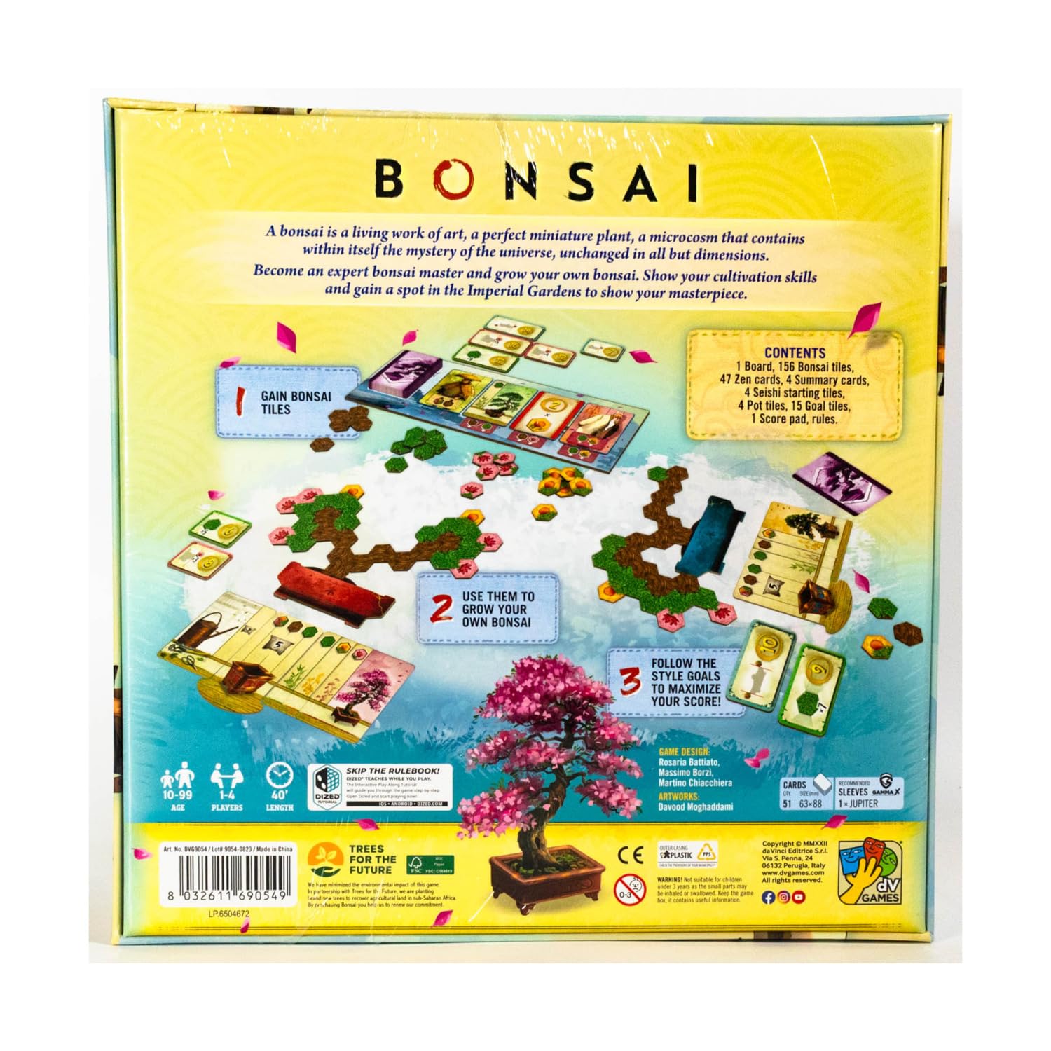 DV Games Bonsai Family Board Game | Strategy | 4 Players | 40 Min Playtime | Ages 9+ 3
