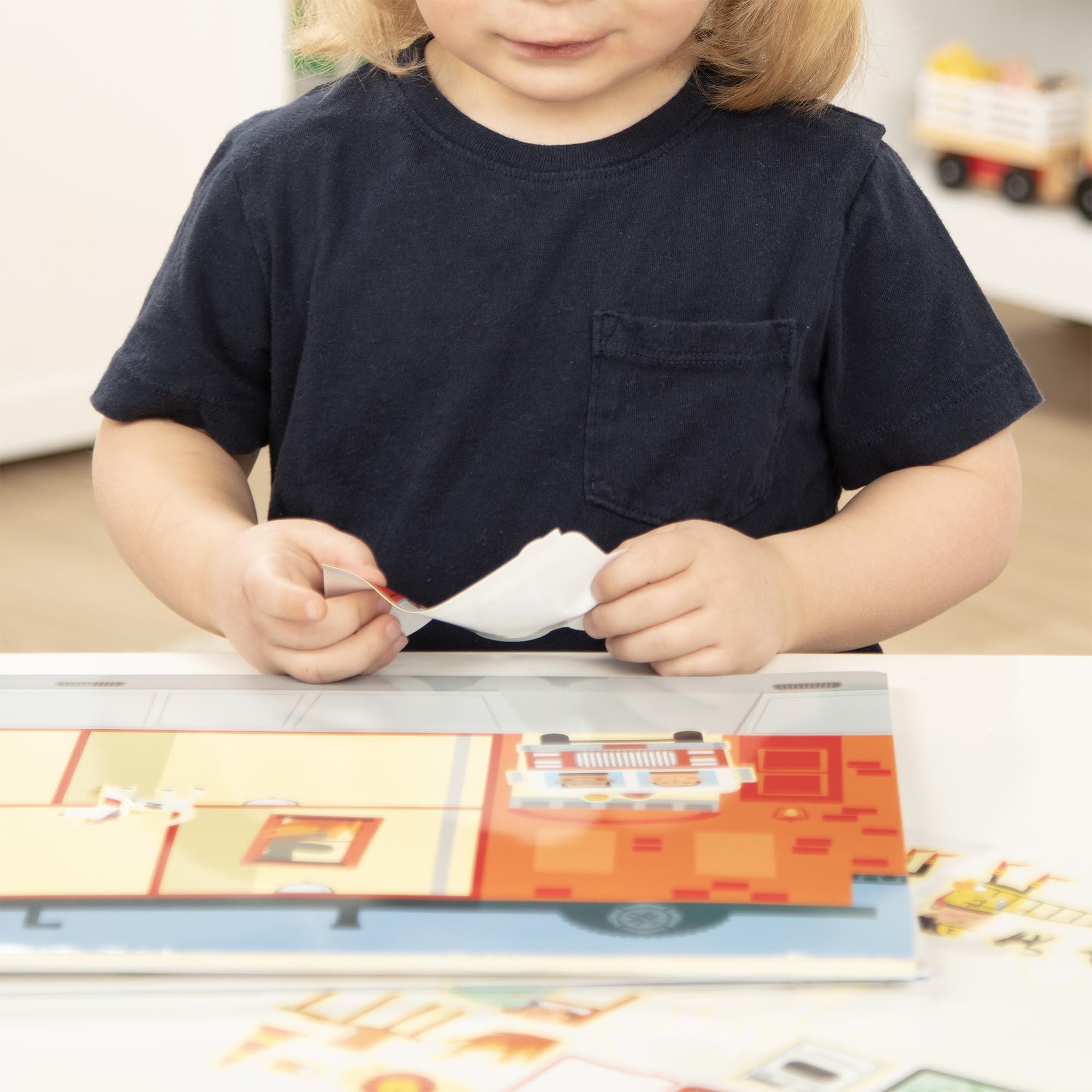 Melissa & Doug Reusable Sticker Pad - My Town | 200 Stickers & 5 Scenes | Ages 3+ 10