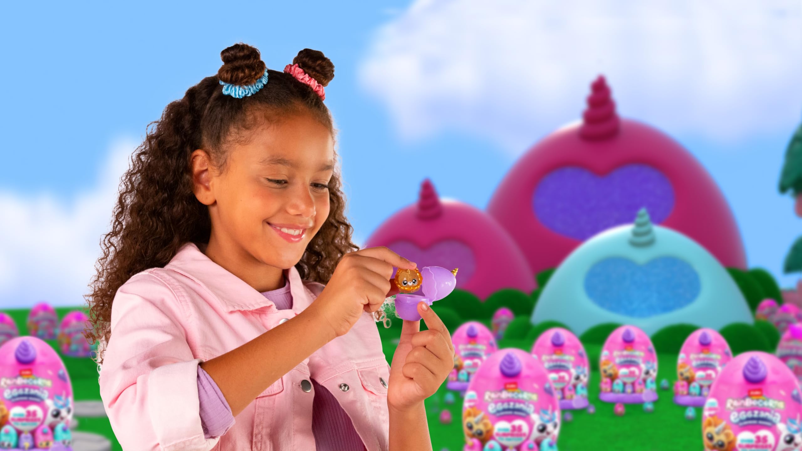 Rainbocorns Eggzania Surprise Mania Whipper the Bunny - Collectible Plush with 20+ Surprises, 28 cm Cuddly Stuffed Animal 3