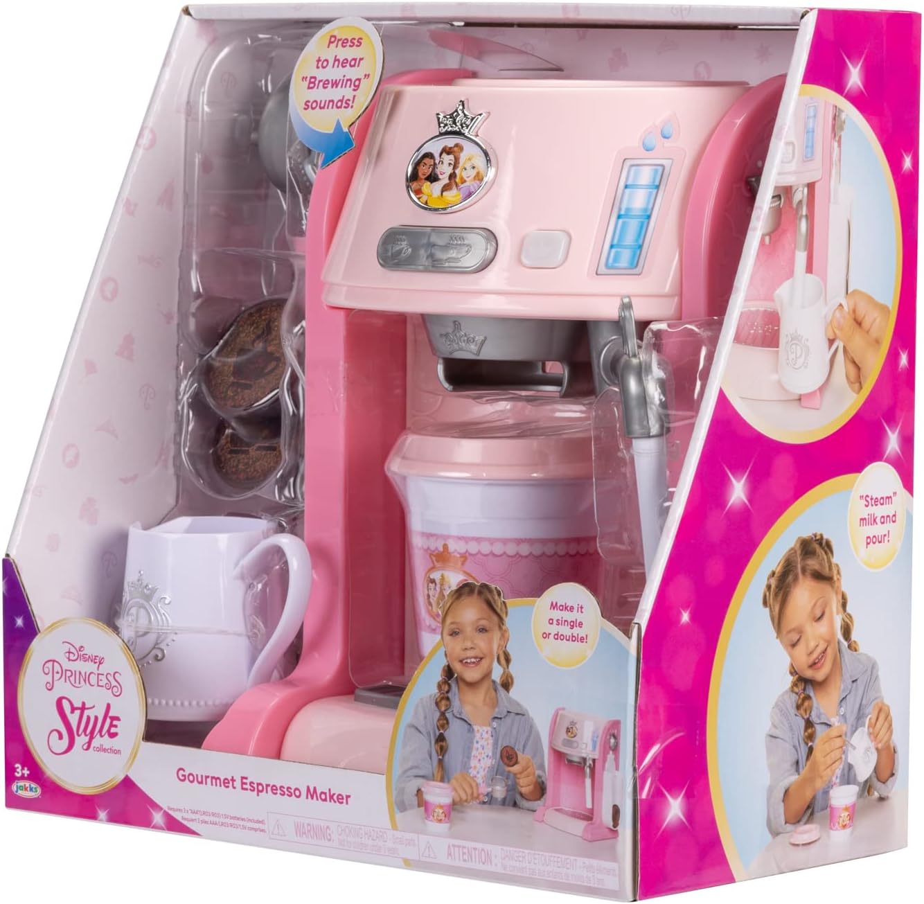 Disney Princess Style Collection Play Gourmet Espresso Maker 12