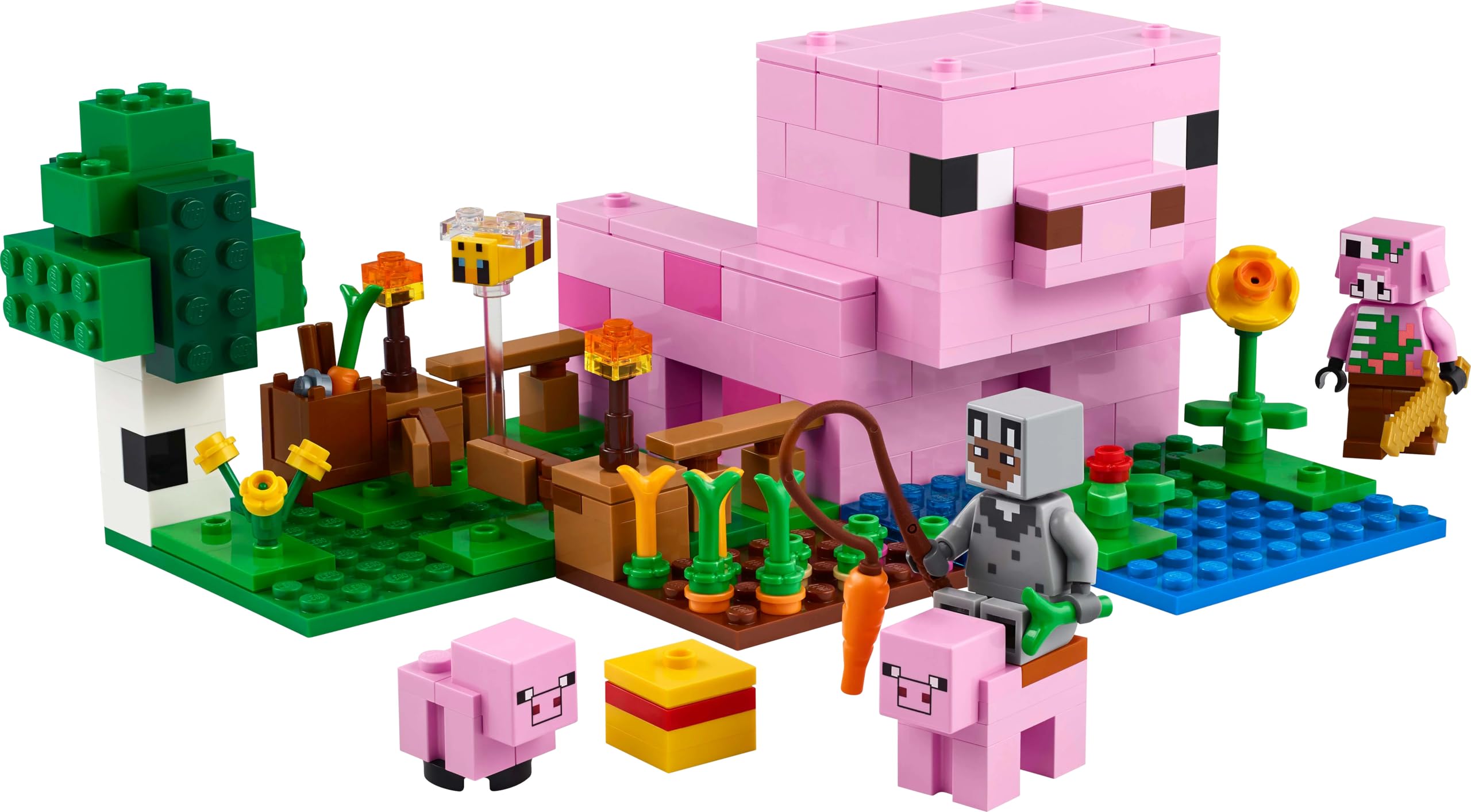 LEGO Minecraft – Bauspielzeug „Das Schweinchenhaus“ – 238-teiliges Spielset für Kinder ab 7 Jahren 4