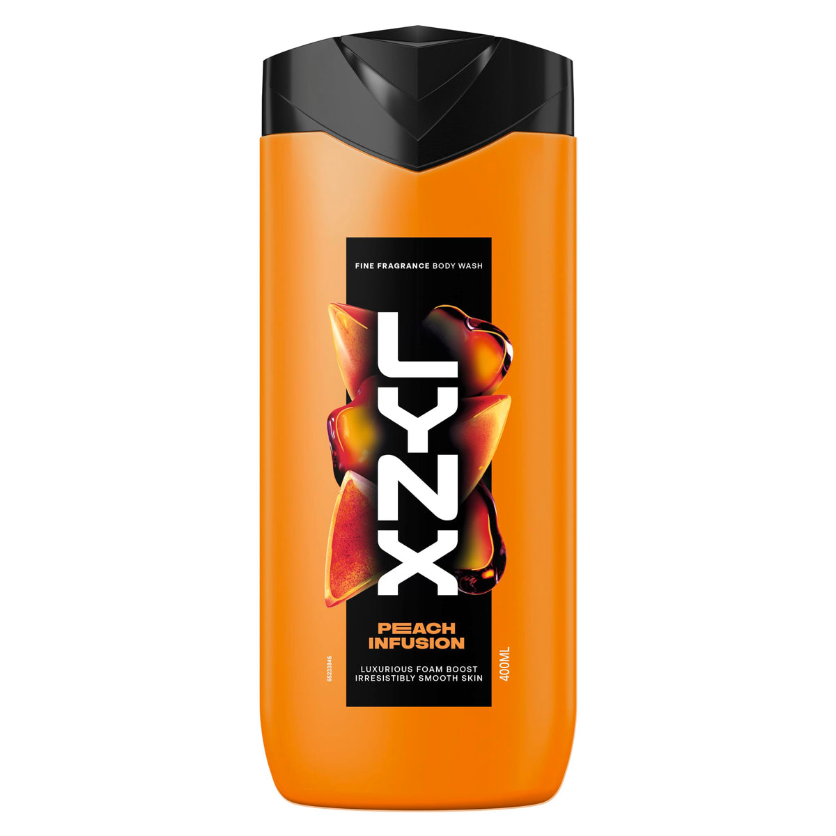 Lynx Fine Fragrance Collection Peach Infusion Premium Body Wash - 12 Hours Freshness | 400 ml | Unisex Adult