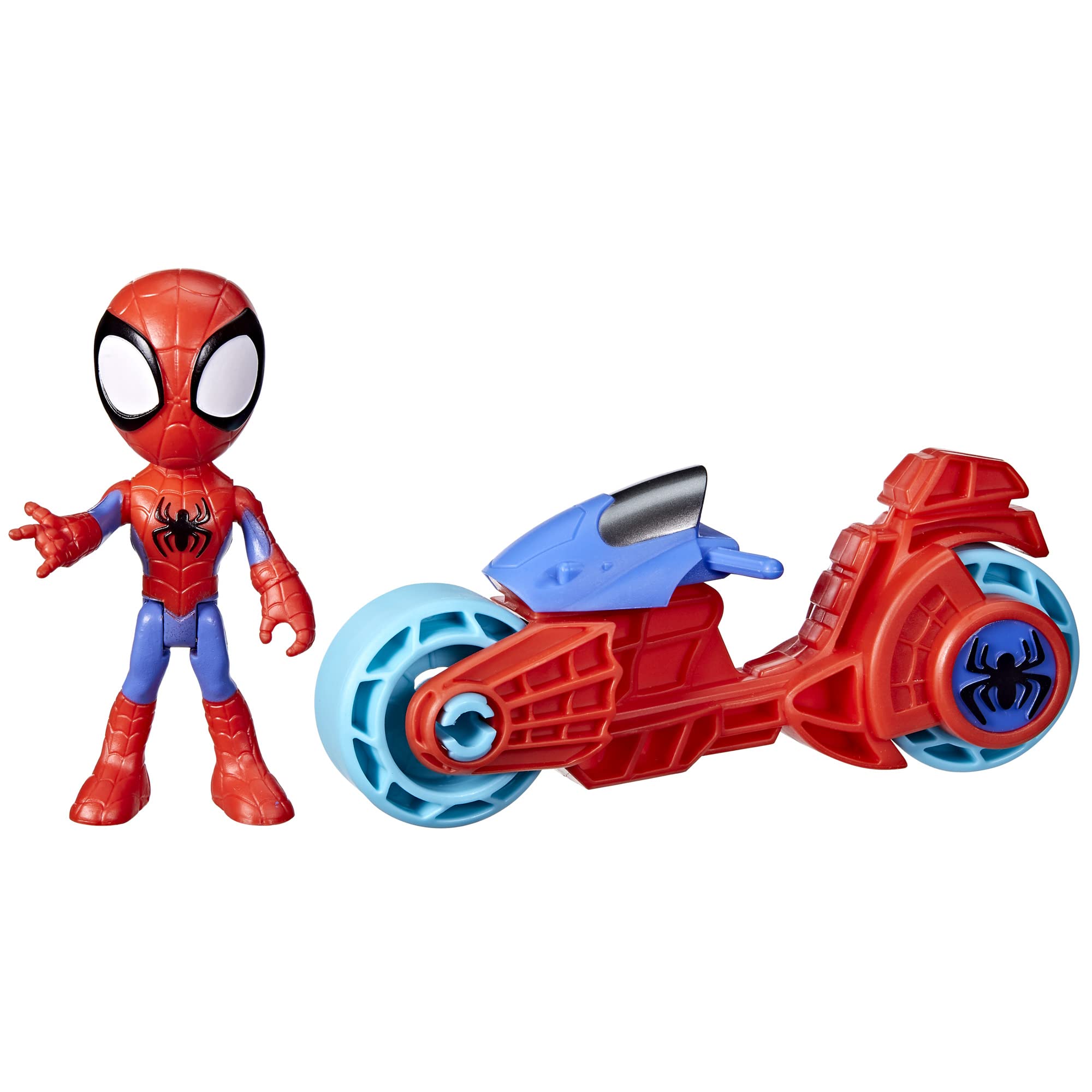 Spidey and His Amazing Friends Marvel Action Figure with Toy Motorcycle - Ages 3+